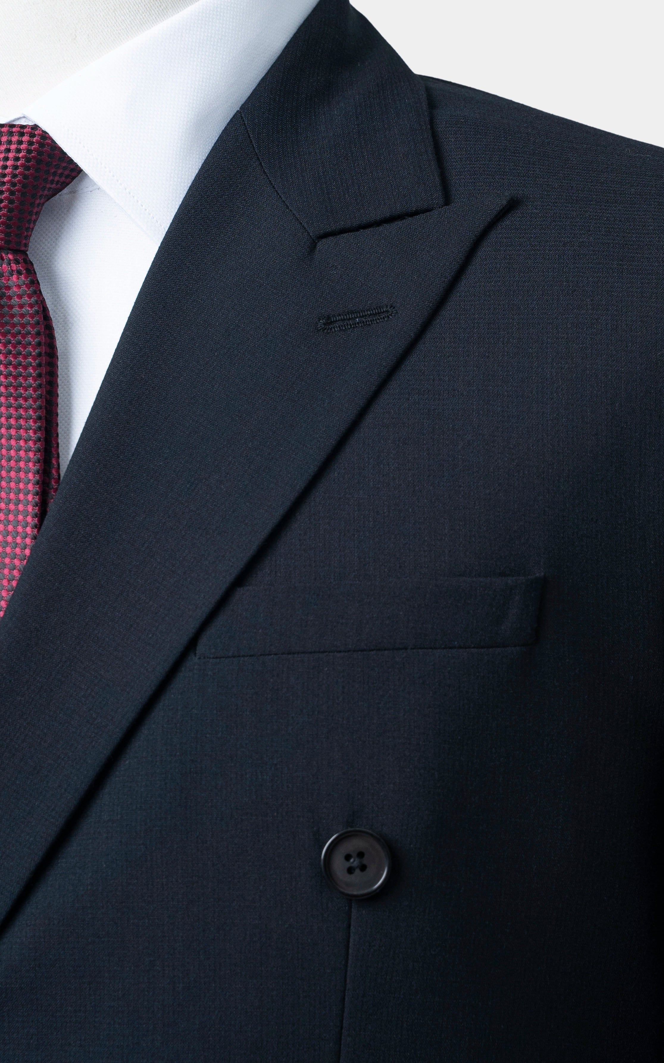 Two-Piece Double Breasted Suit Black