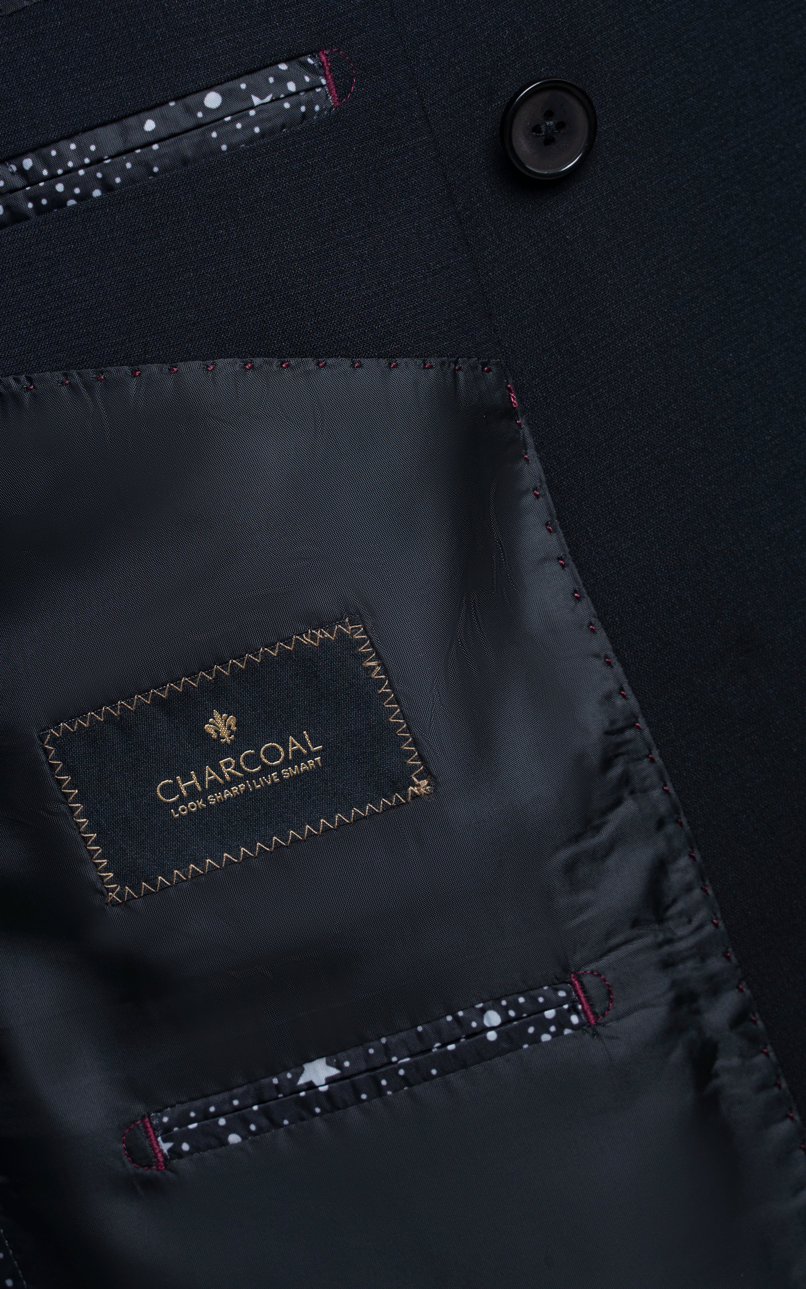 Two-Piece Double Breasted Suit Black