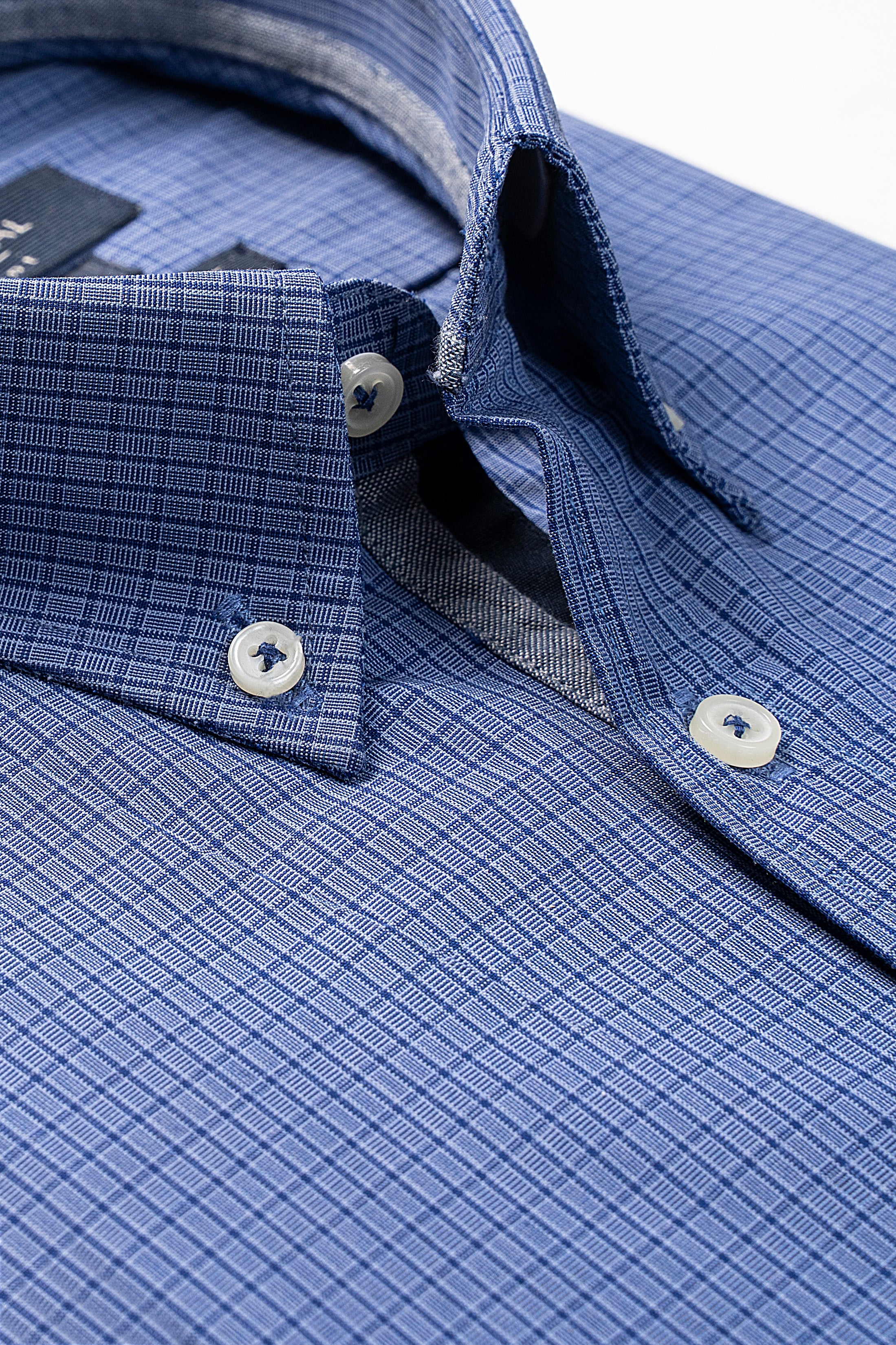 SEMI FORMAL SHIRT BLUE CHECK