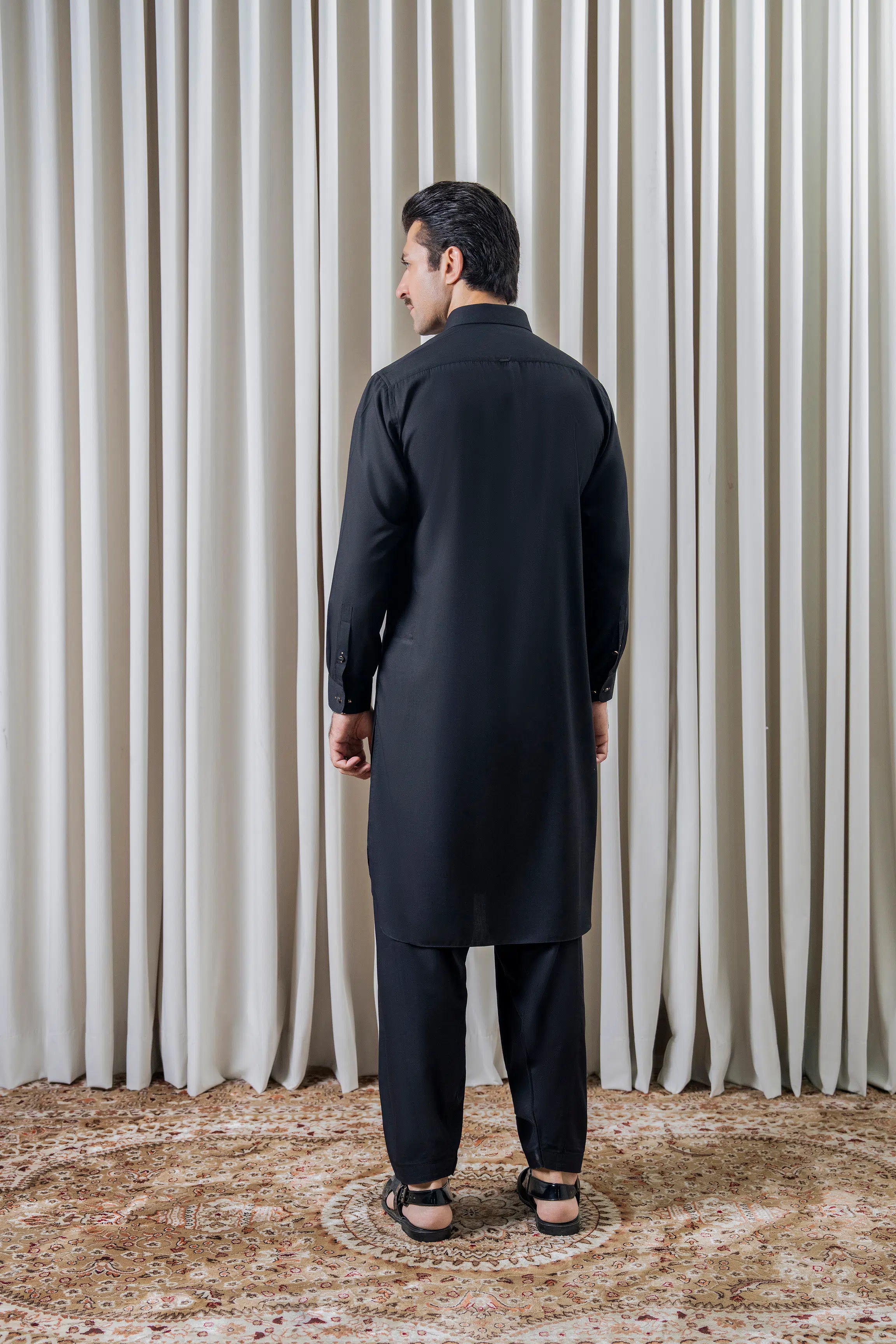 BLENDED KAMEEZ SHALWAR - SIGNATURE COLLECTION BLACK