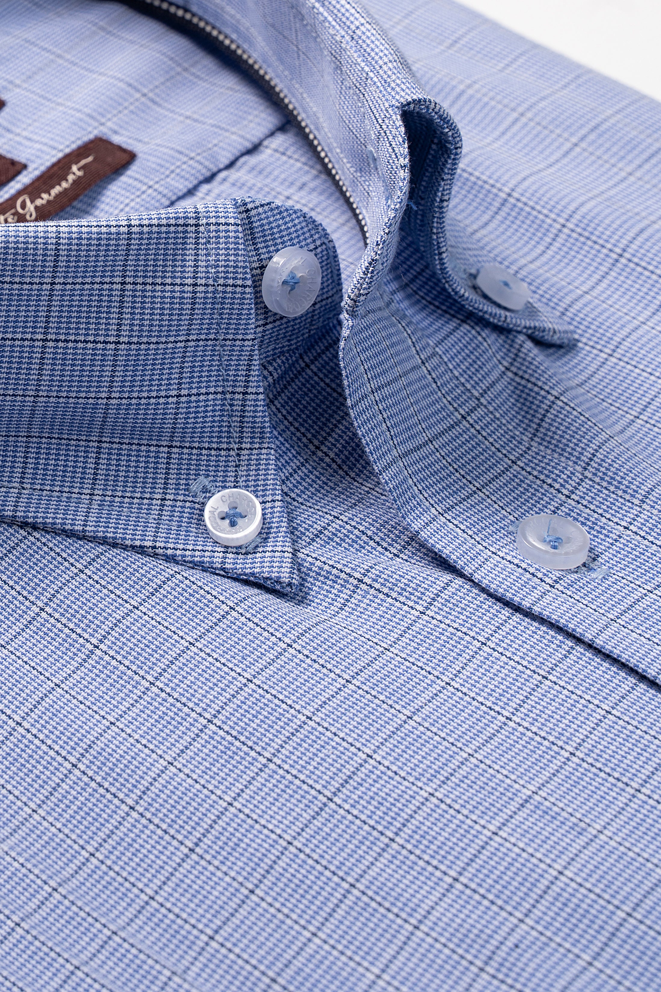 SEMI FORMAL SHIRT HALF SLEEVE SKY BLUE CHECK