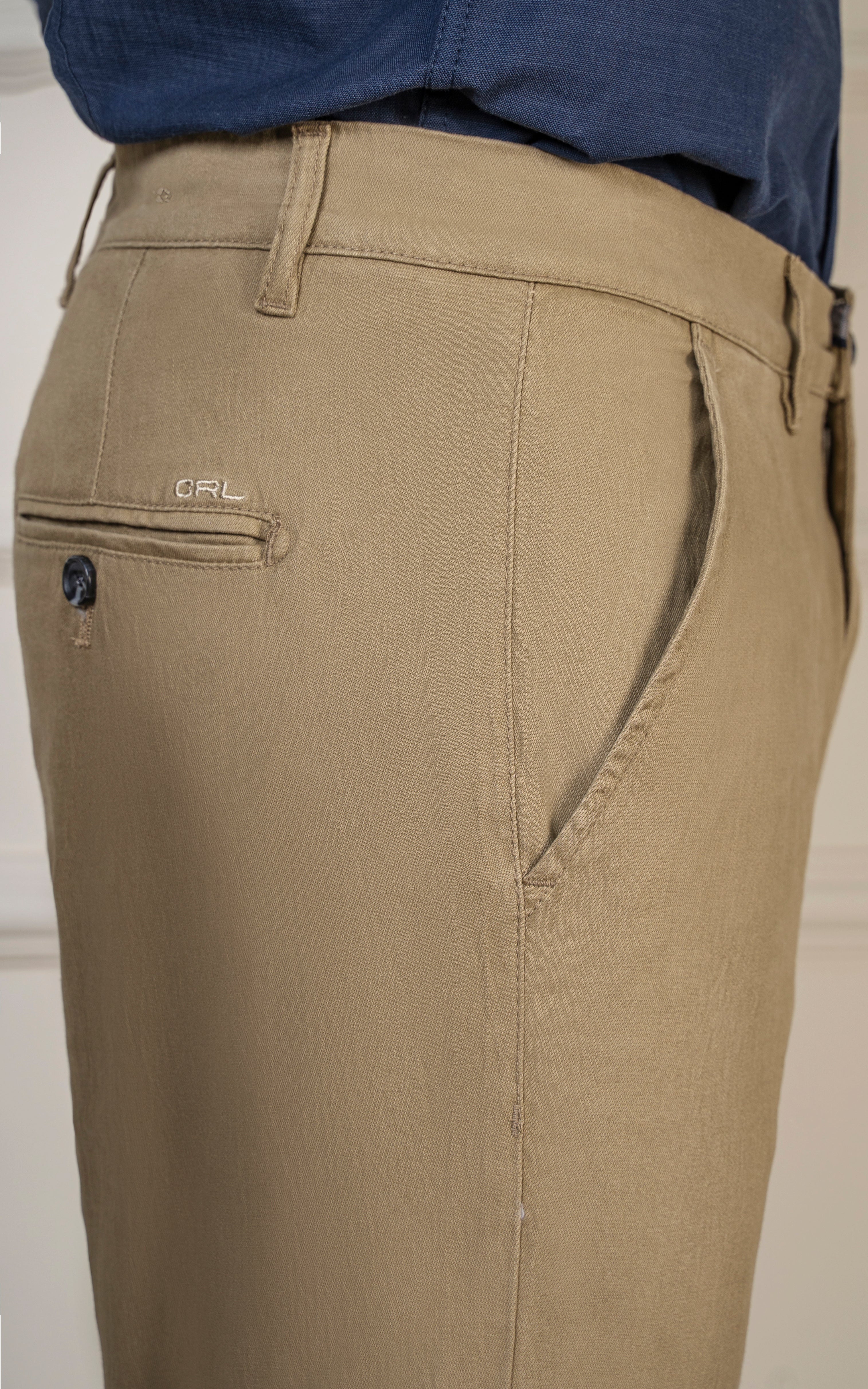 SLIM FIT TWILL PANT KHAKI