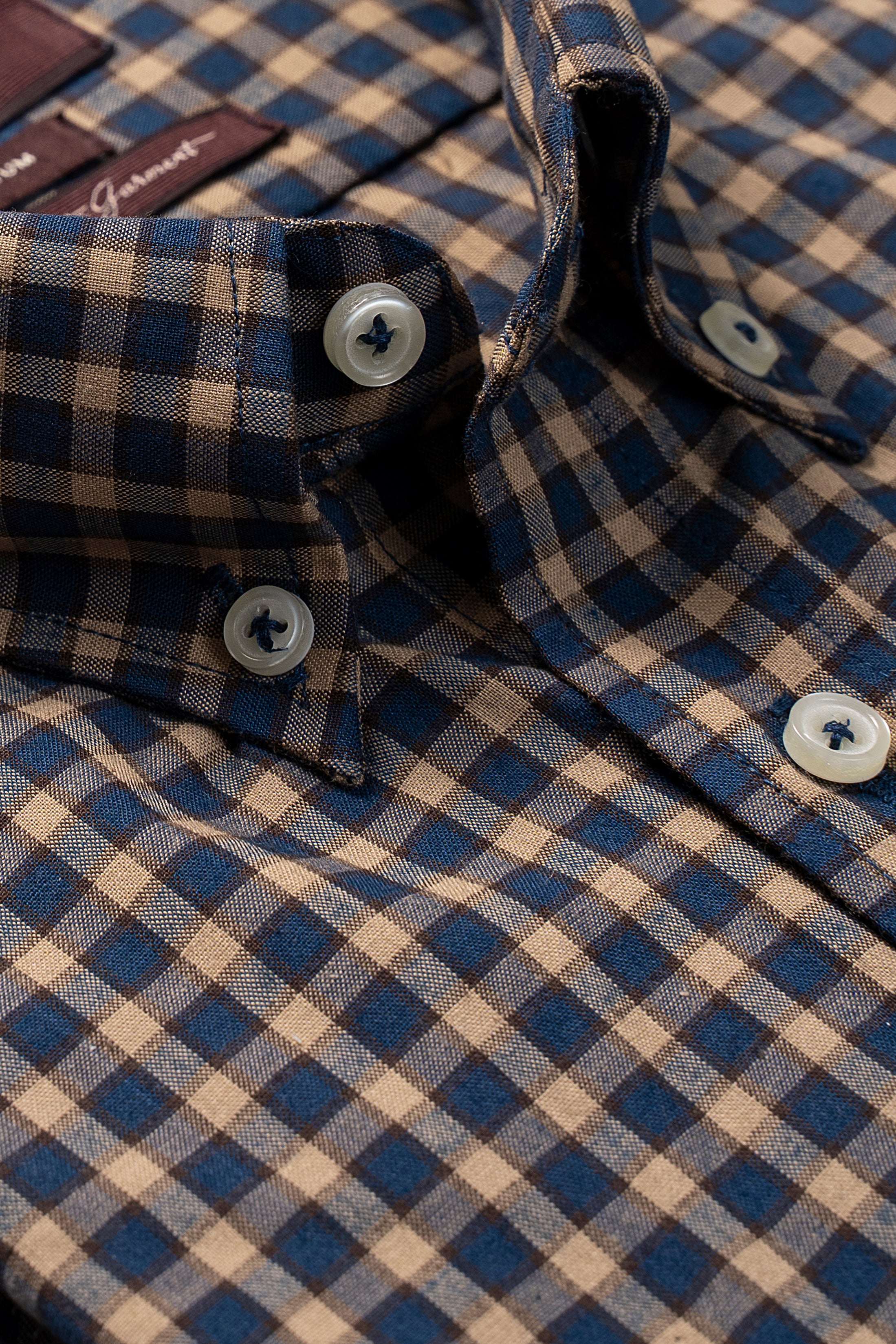 SEMI FORMAL SHIRT HALF SLEEVE NAVY CHECK