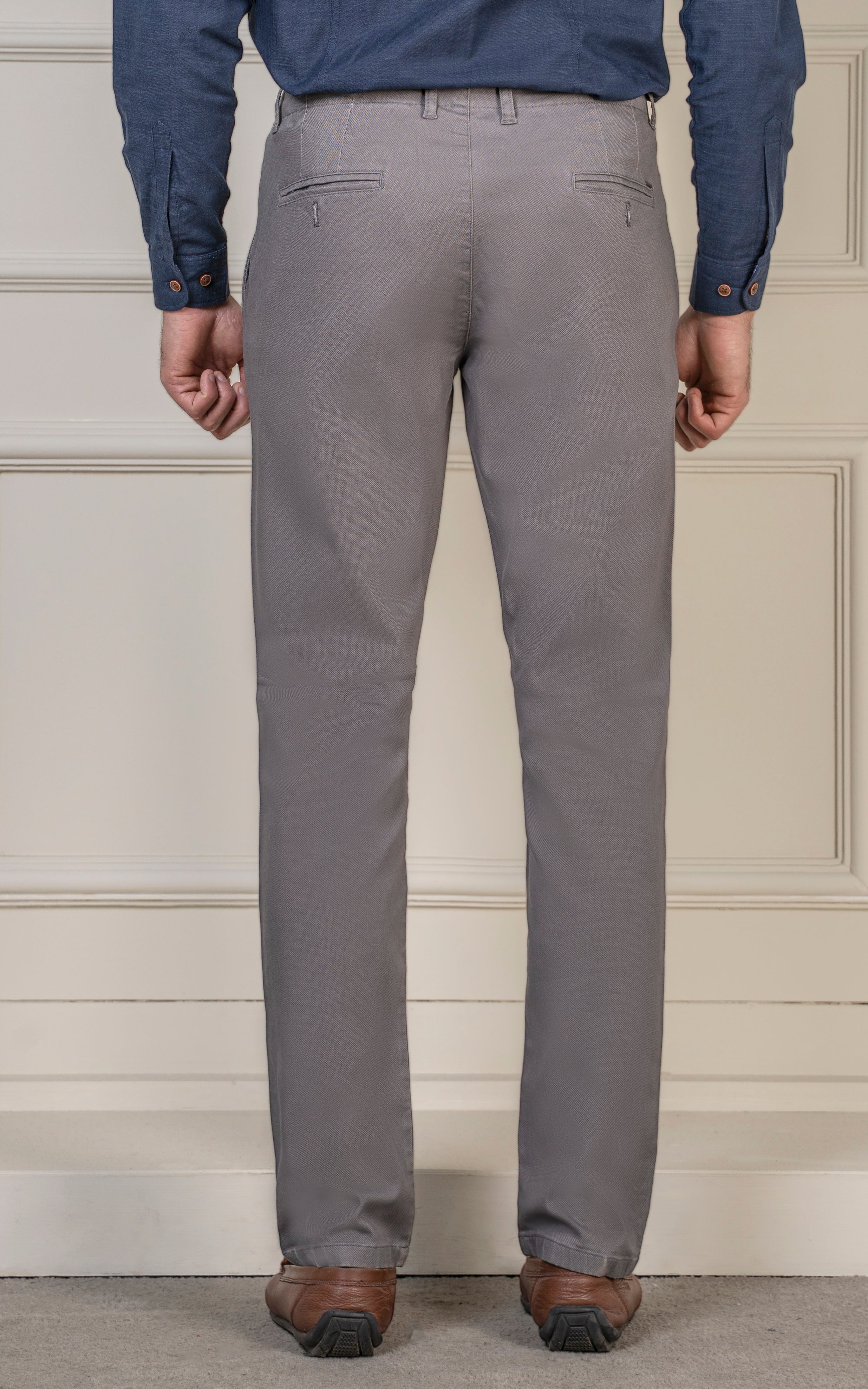 SMART FIT DOBBY PANT GREY