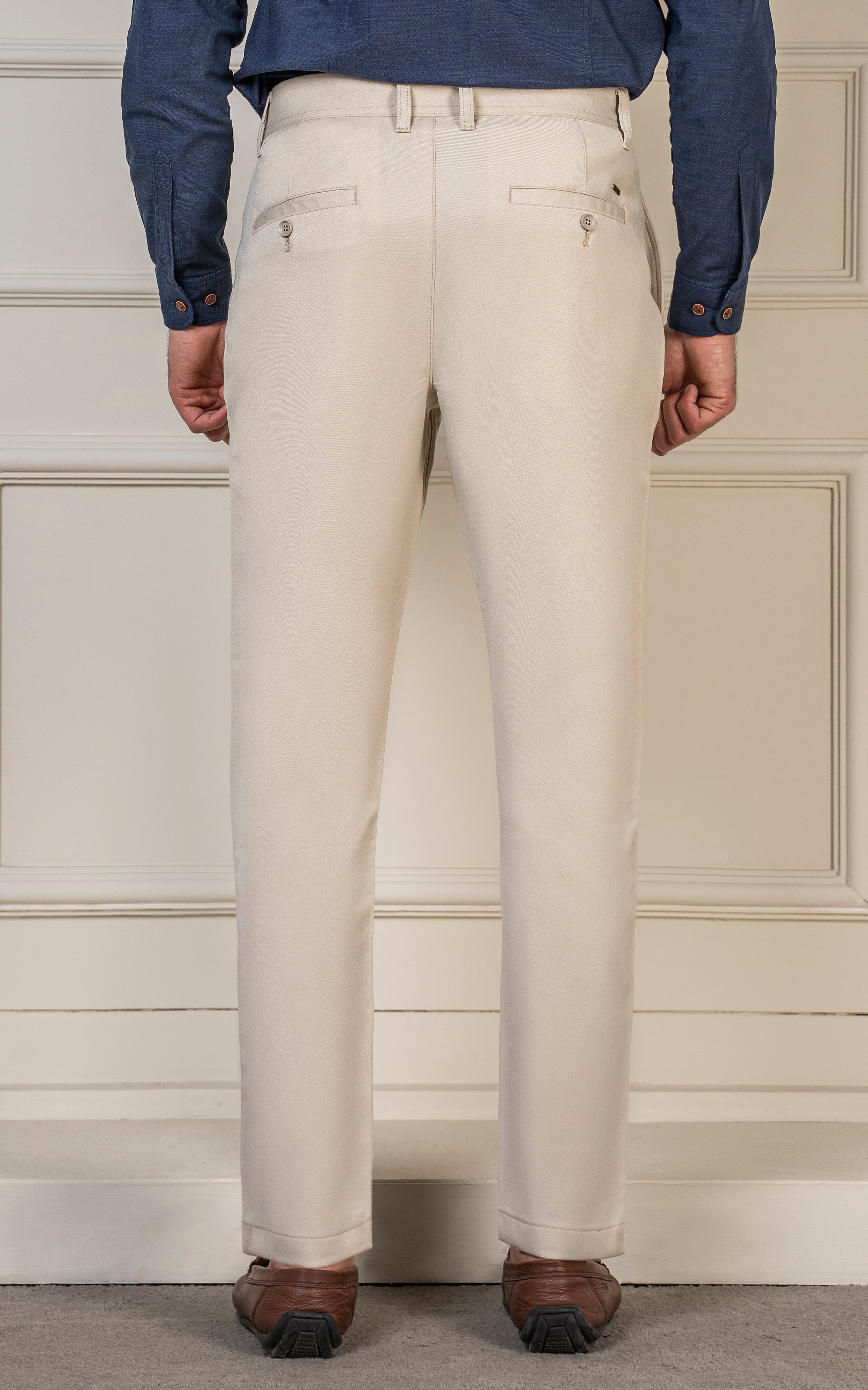 LOOSE FIT PLAIN PANT  LIGHT KHAKI