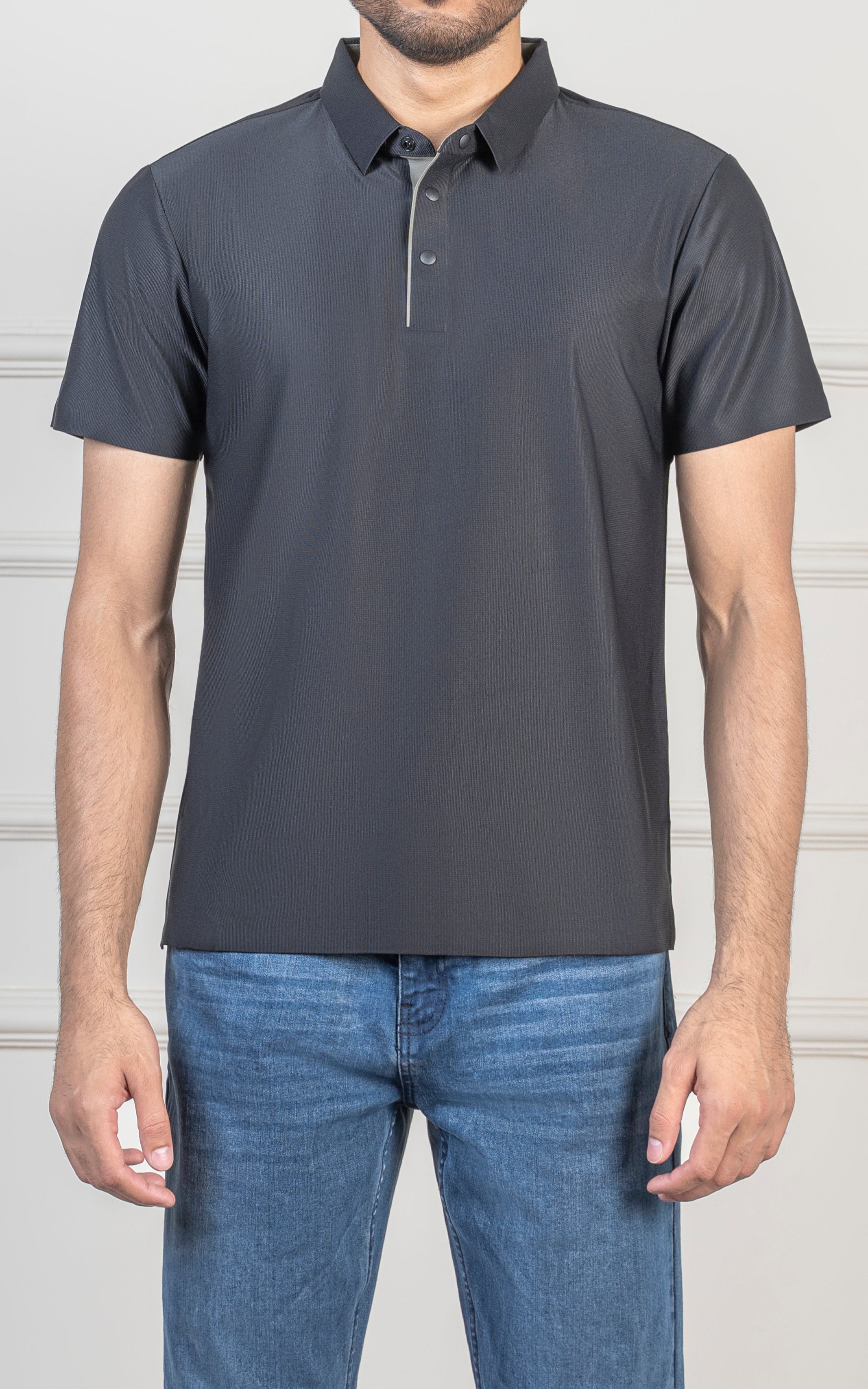 PLAIN EXECUTIVE POLO SHIRT BLACK