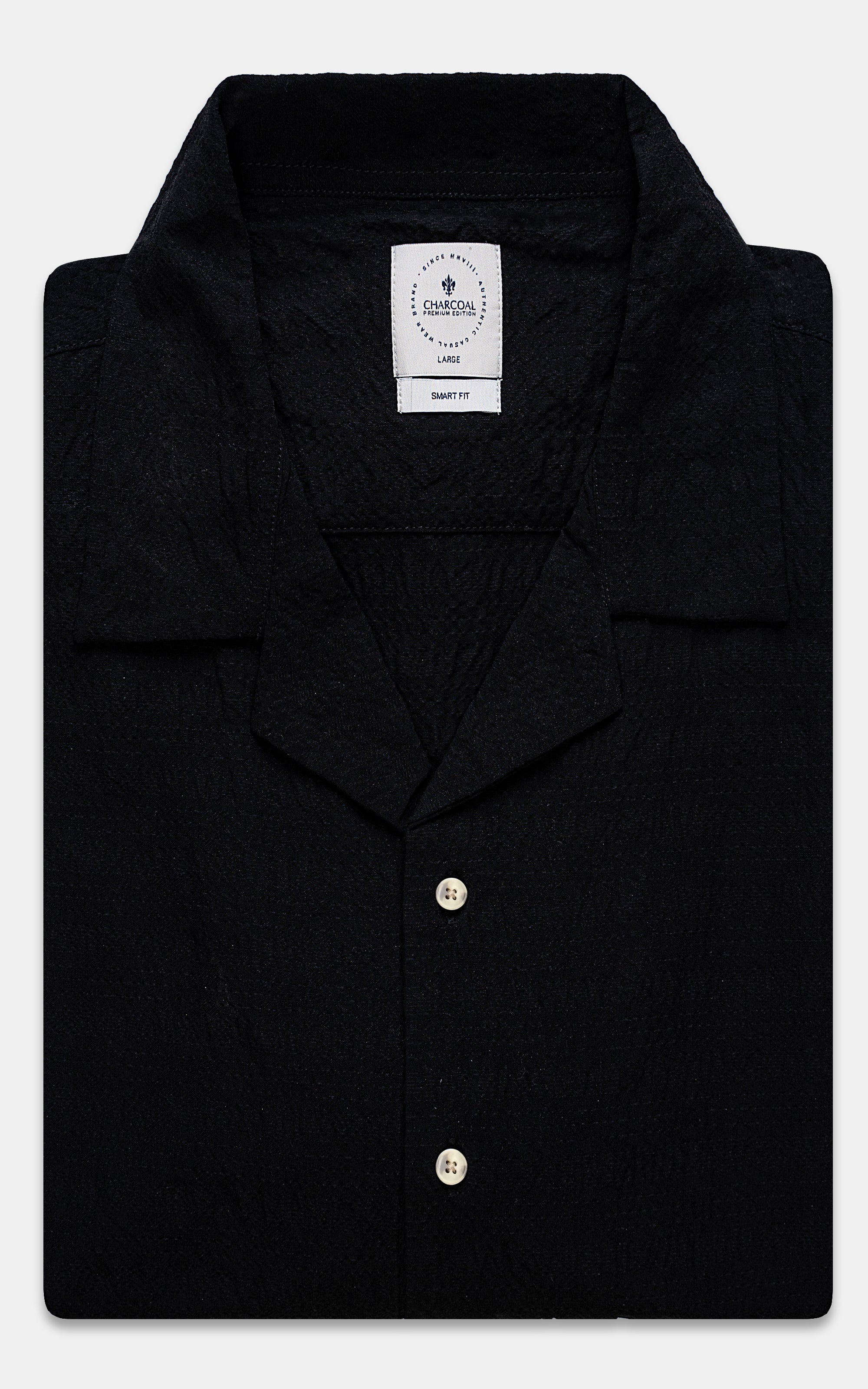 CUBAN RELAXED SHIRT BLACK