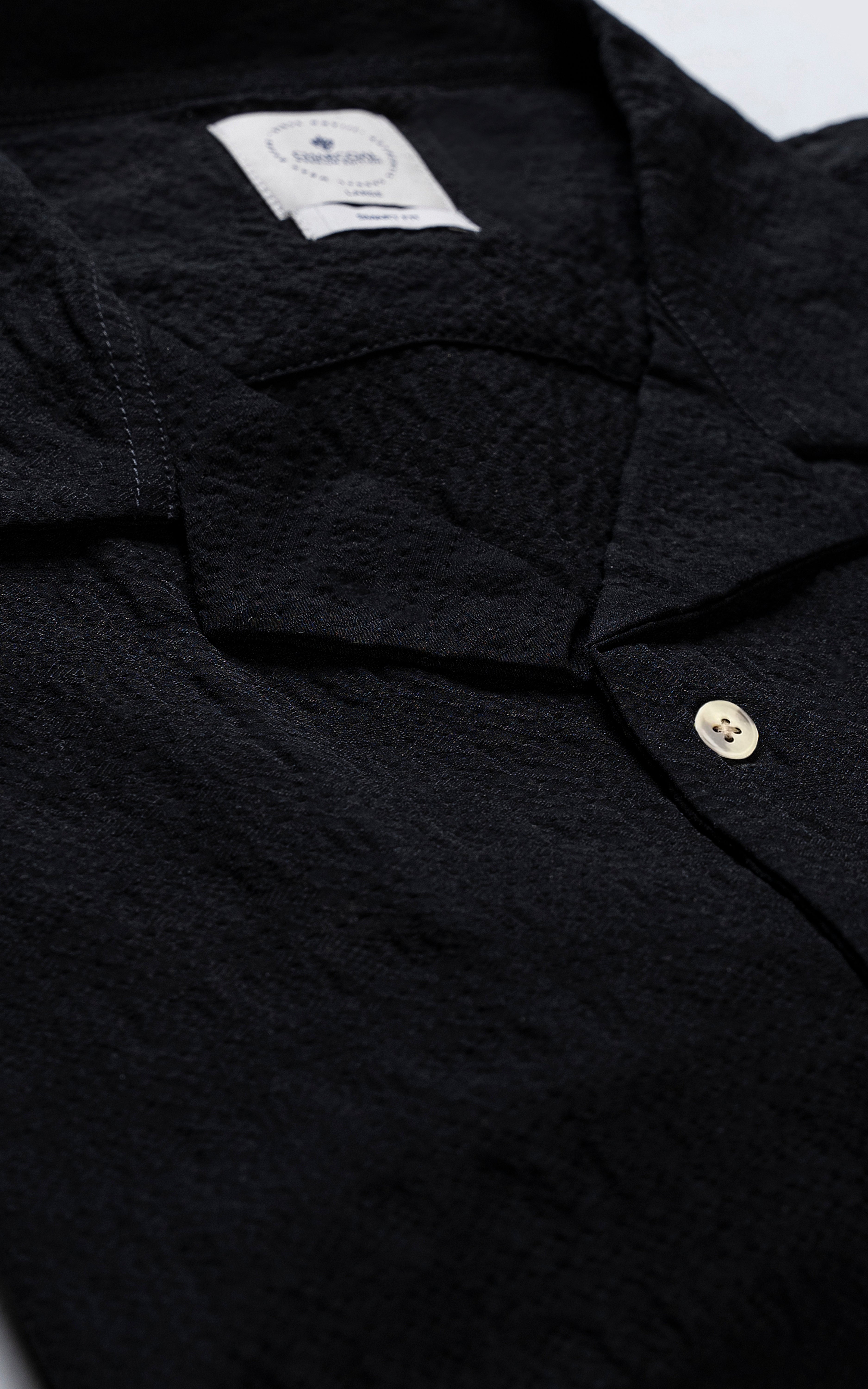 CUBAN RELAXED SHIRT BLACK