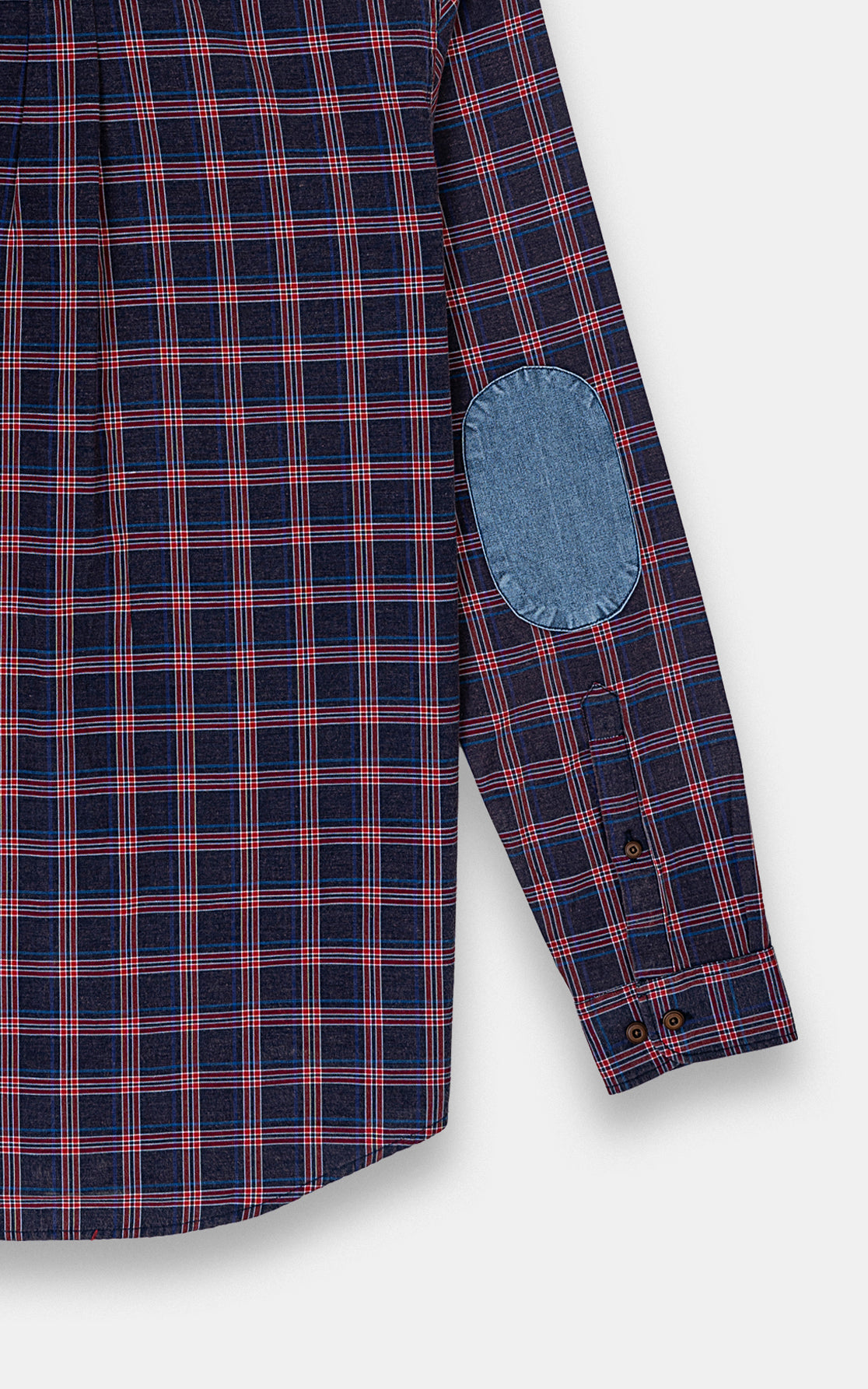 CASUAL SHIRT NAVY MAROON CHECK