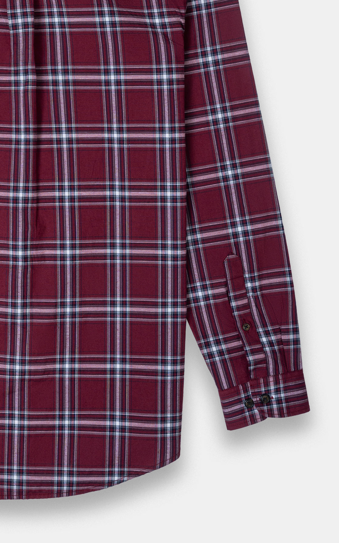 CASUAL SHIRT MAROON CHECK