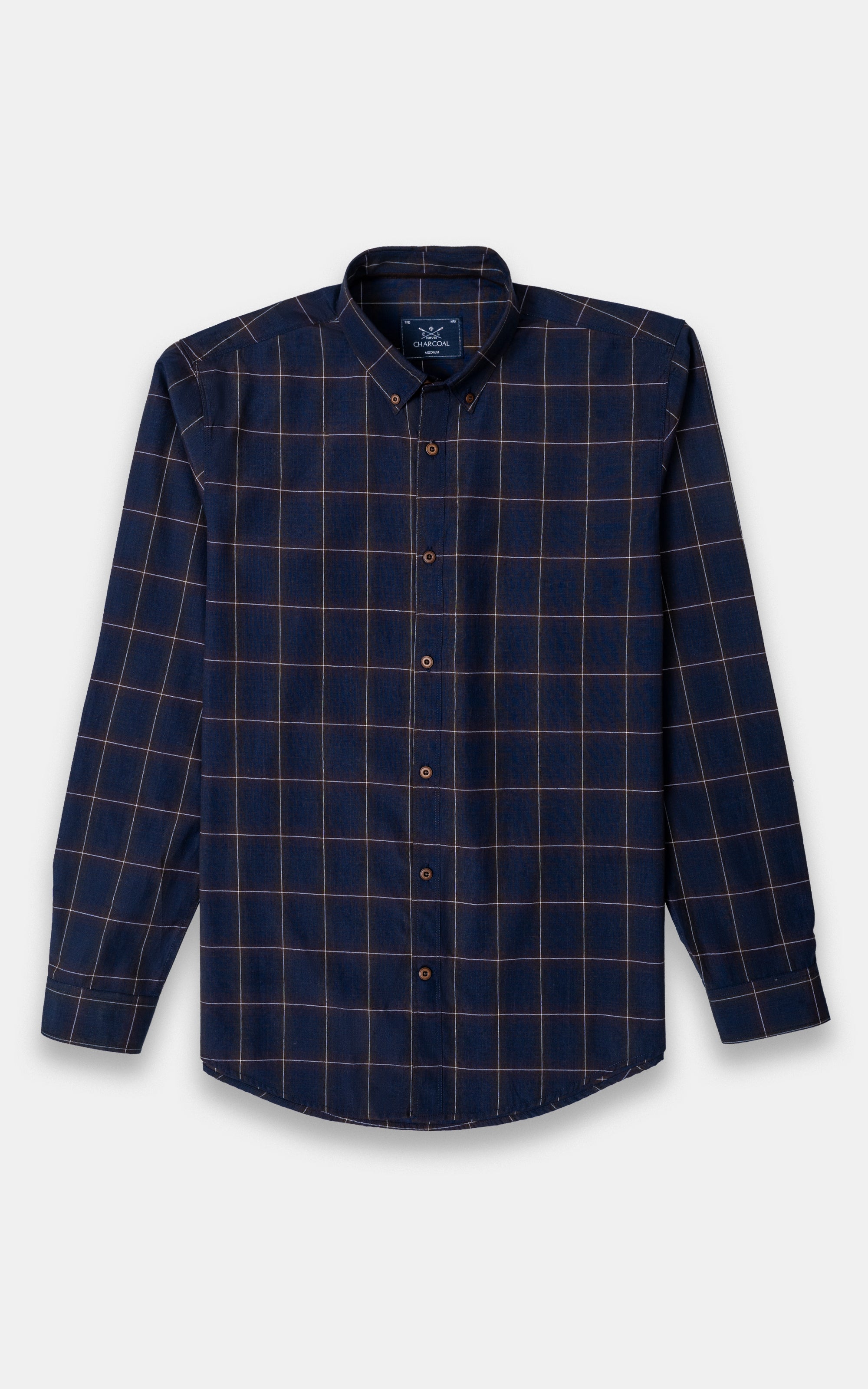 CASUAL SHIRT NAVY CHECK