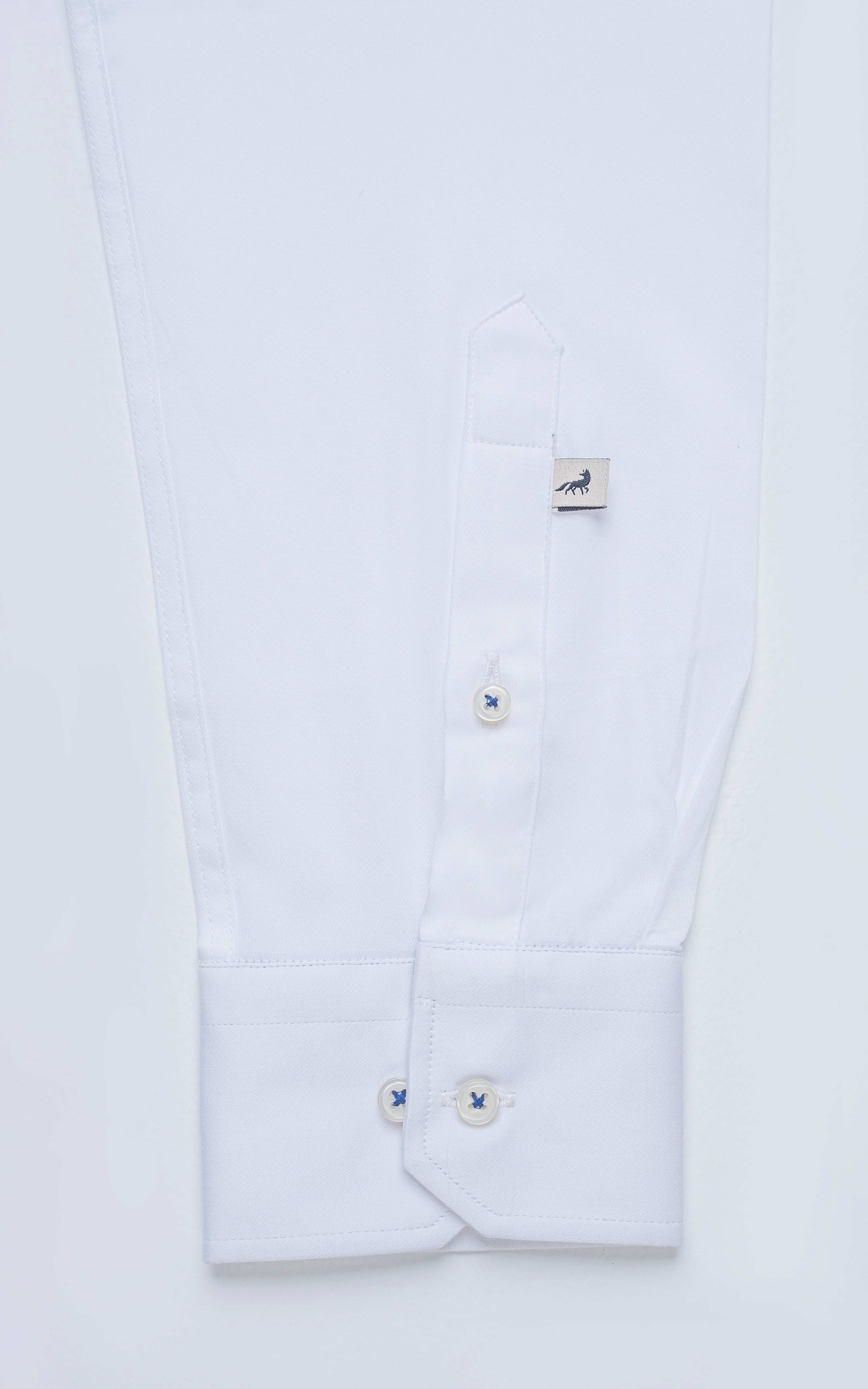 HIDDEN BUTTON DOWN COLLAR SHIRT WHITE