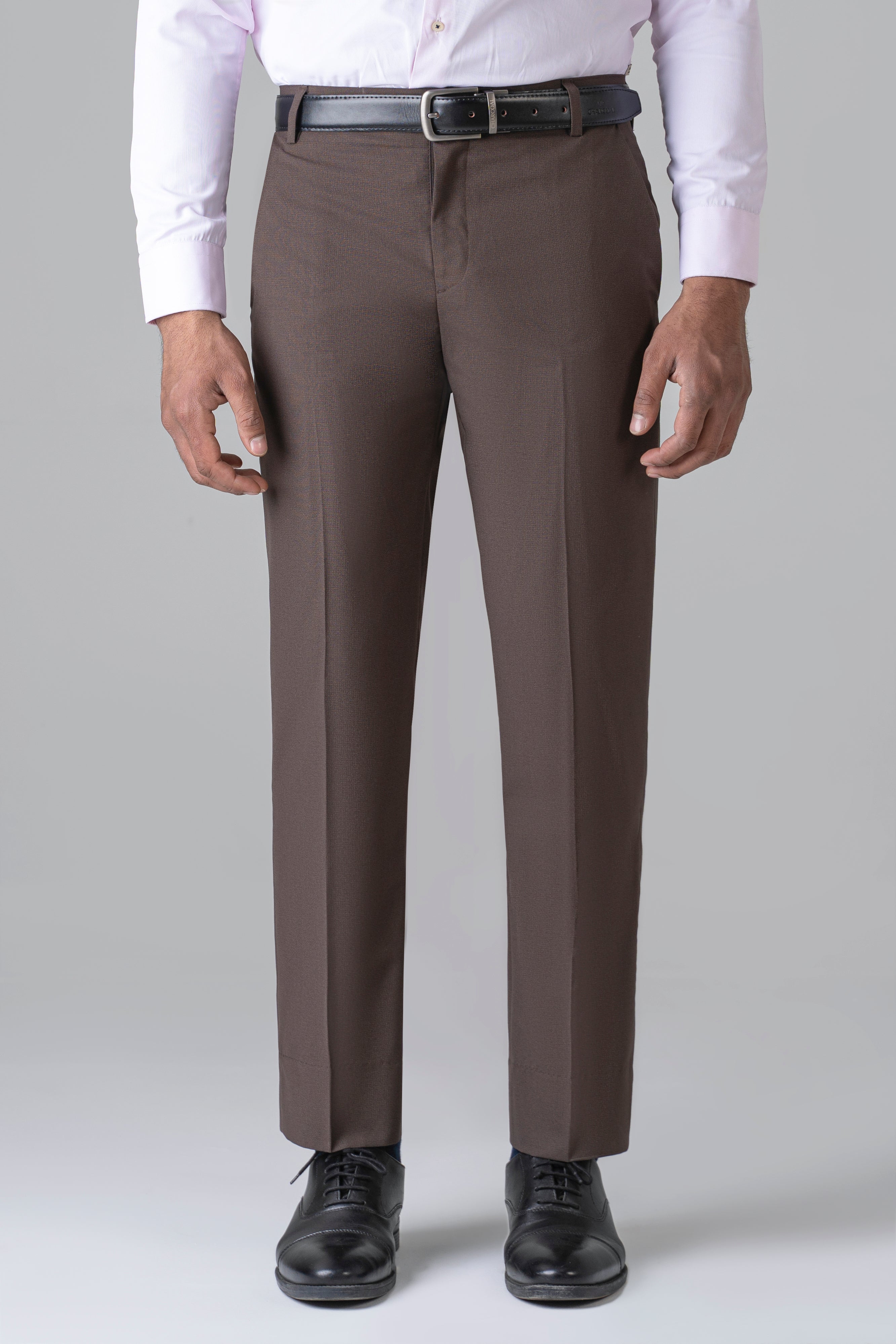 SMART FIT BROWN DRESS PANT