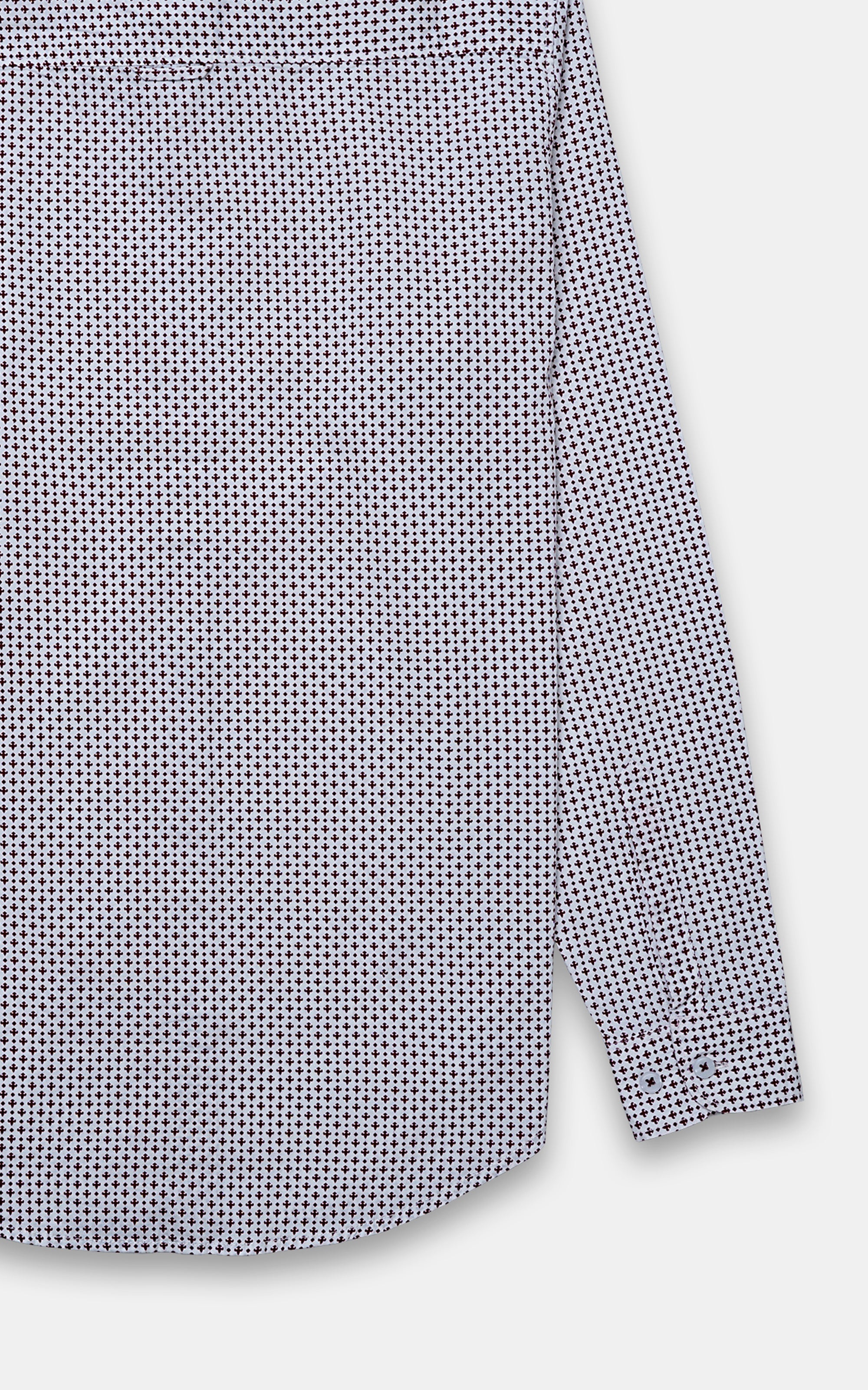 CASUAL SHIRT WHITE PRINTED