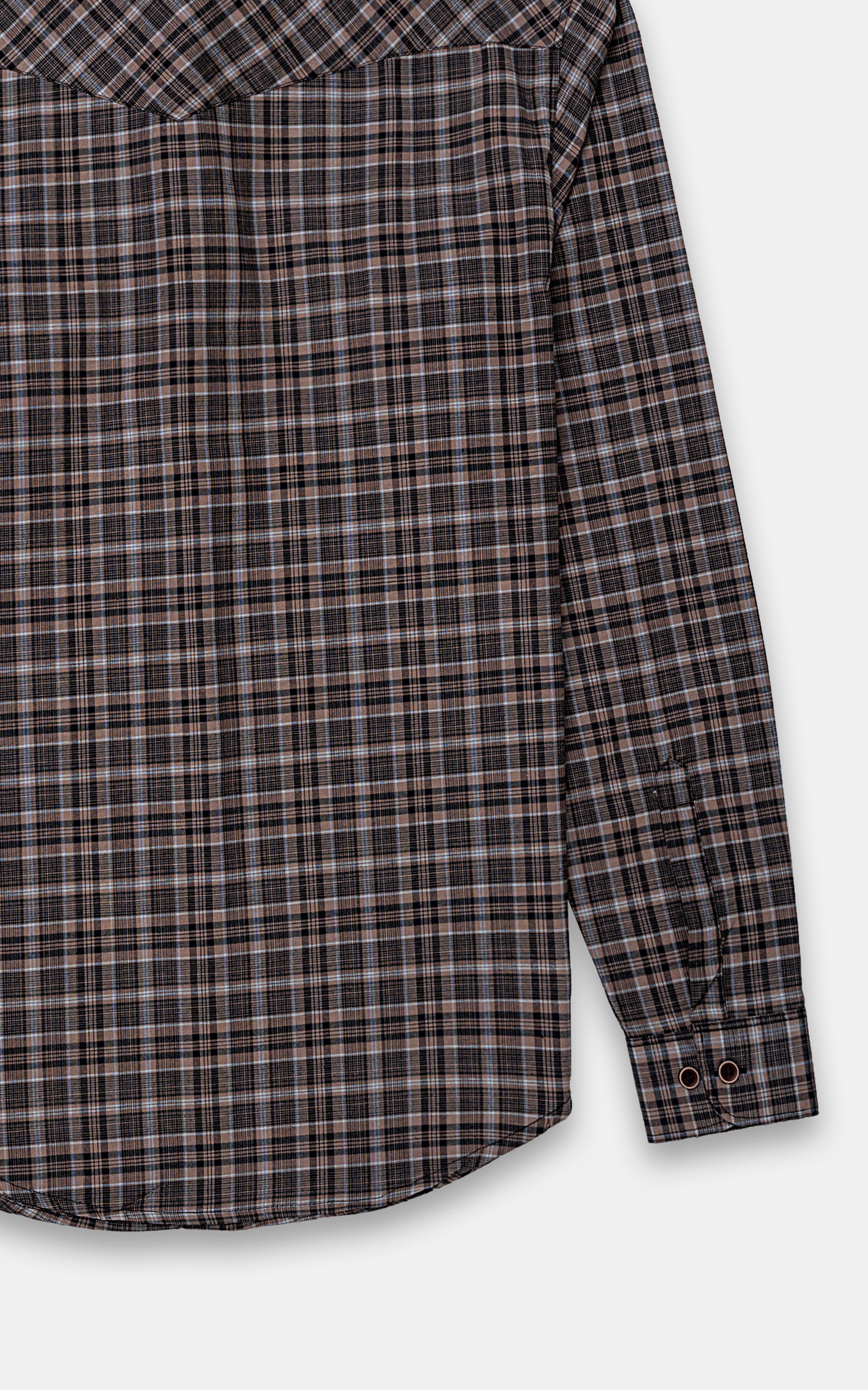 CASUAL SHIRT BROWN CHECK