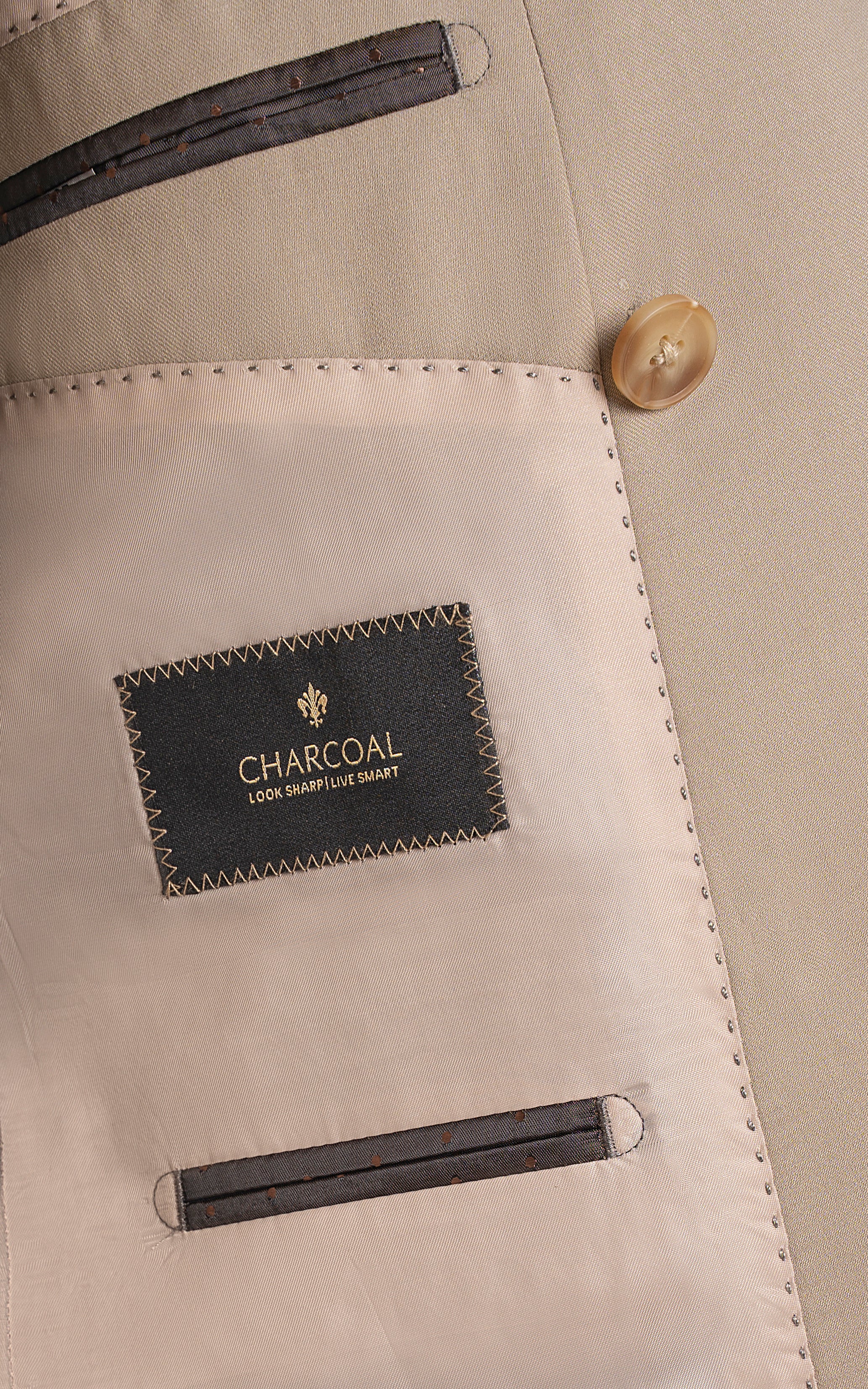 2 PIECE SUIT LIGHT KHAKI