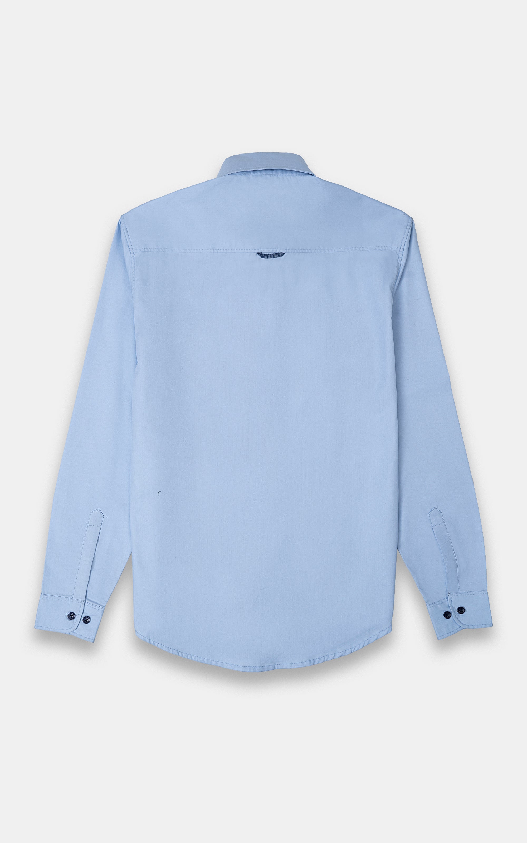 CASUAL SHIRT SKY SELF TEXTURED