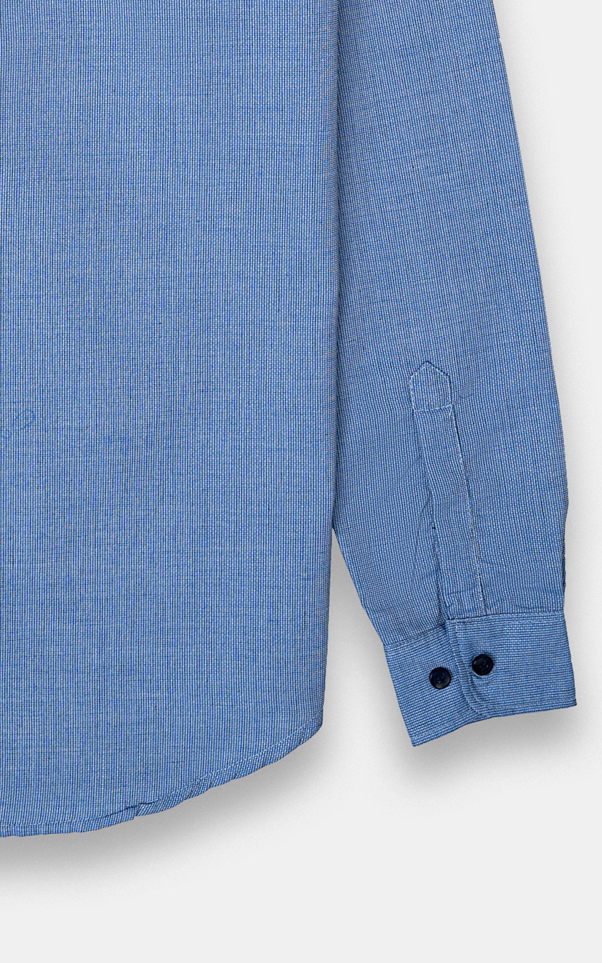 CASUAL SHIRT BLUE TEXTURED