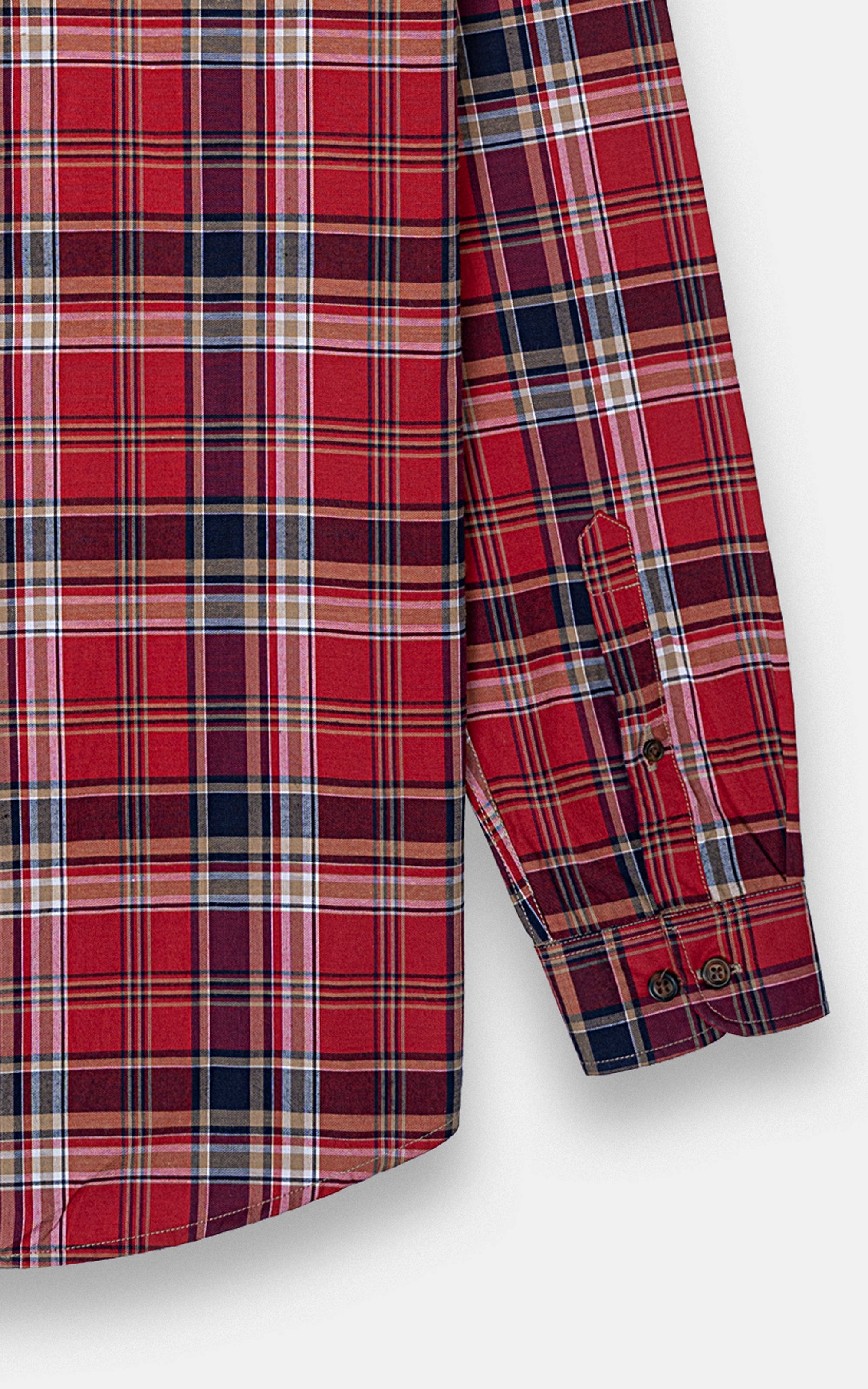 CASUAL SHIRT MAROON CHECK