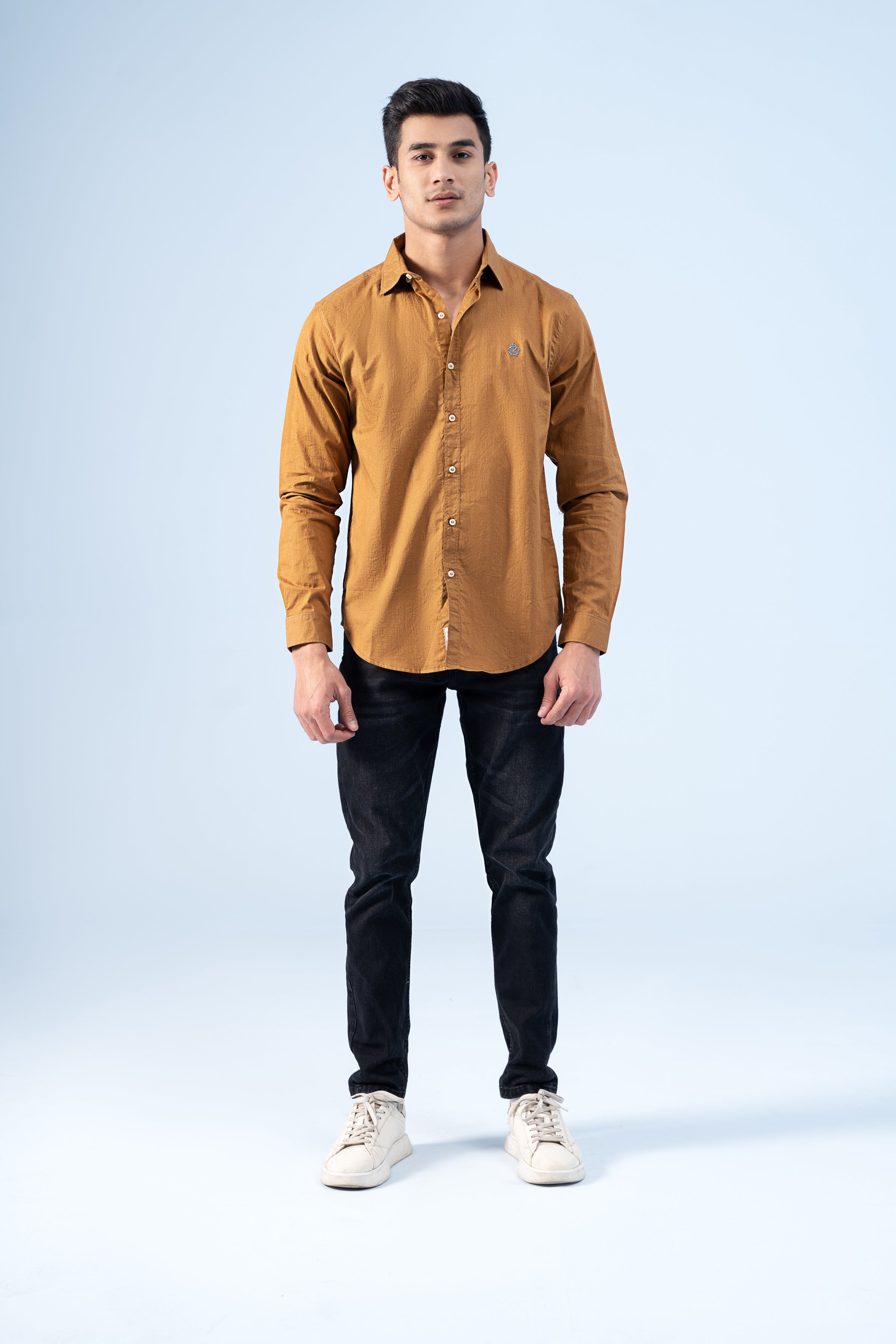 CASUAL SHIRT MUSTARD - Charcoal Clothing