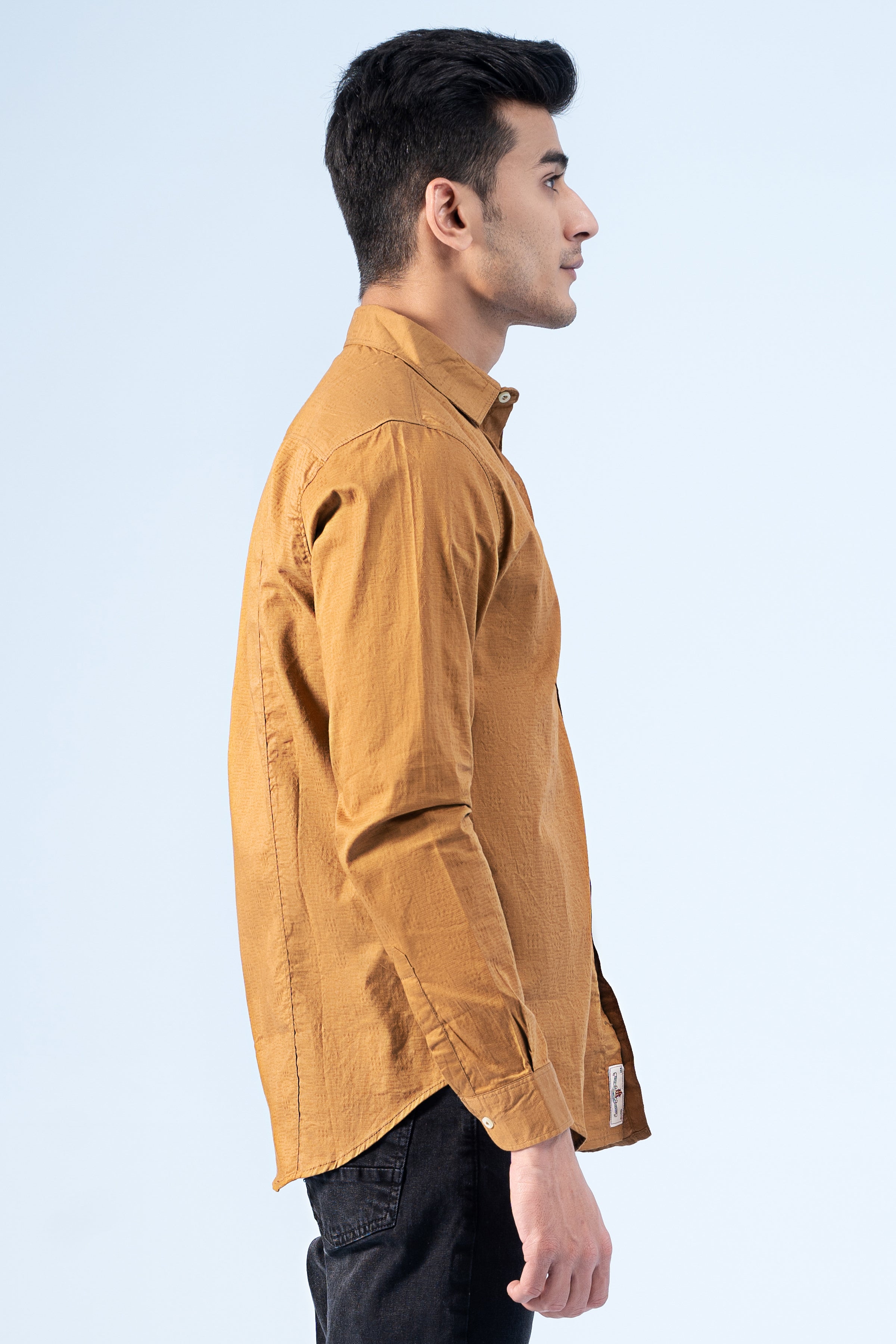 CASUAL SHIRT MUSTARD - Charcoal Clothing