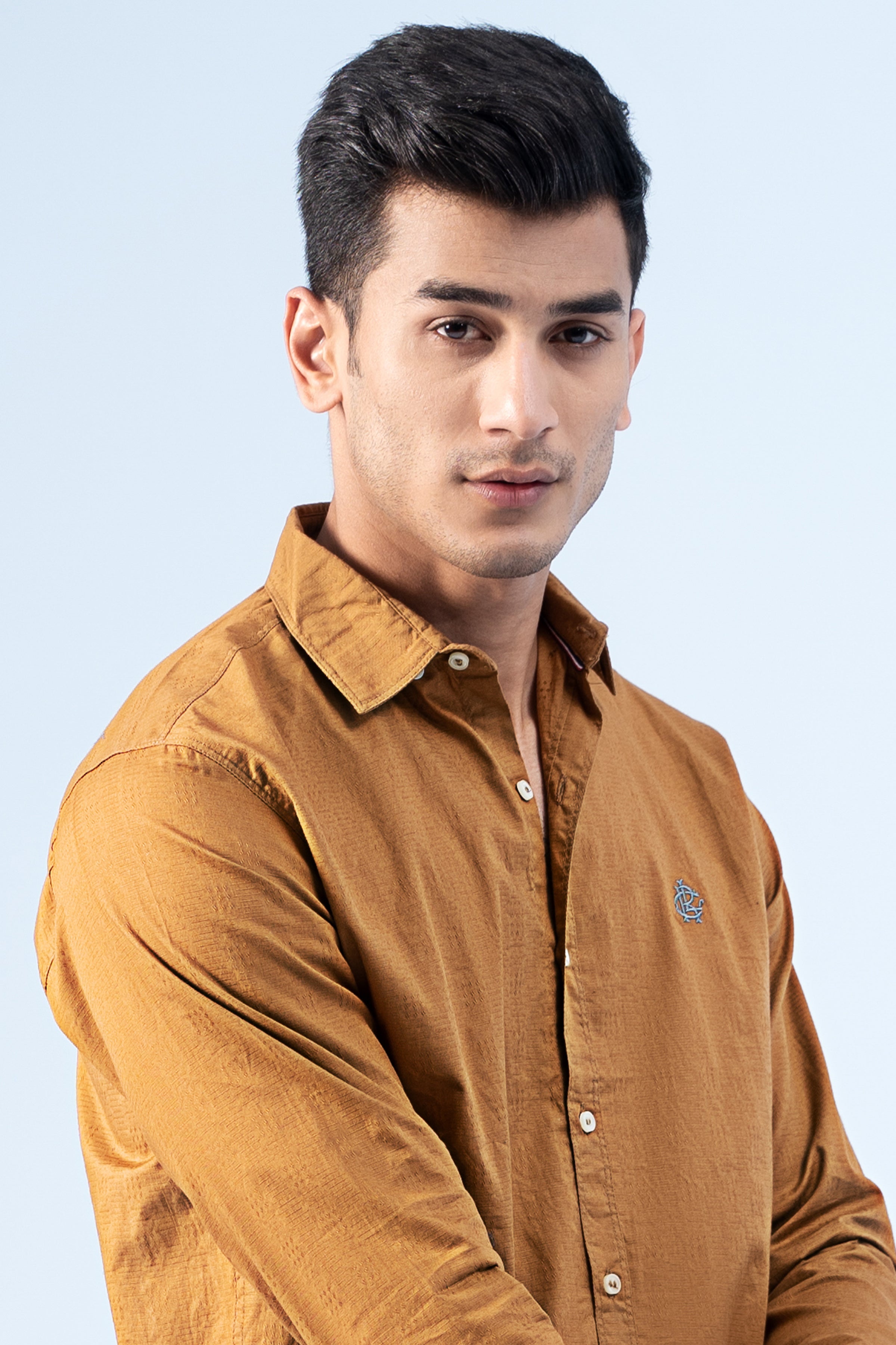 CASUAL SHIRT MUSTARD - Charcoal Clothing