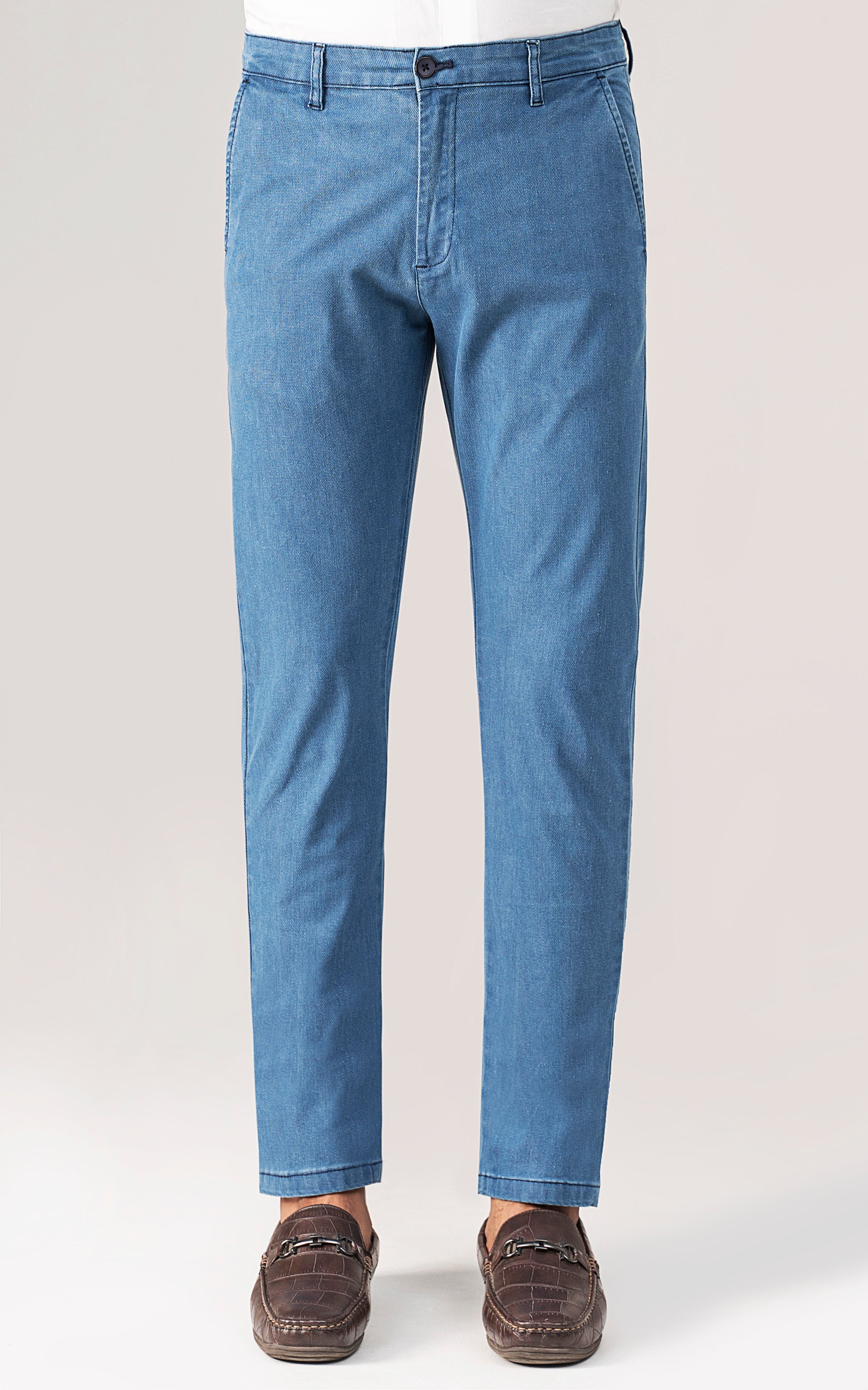 CASUAL PANT CROSS POCKET MID BLUE
