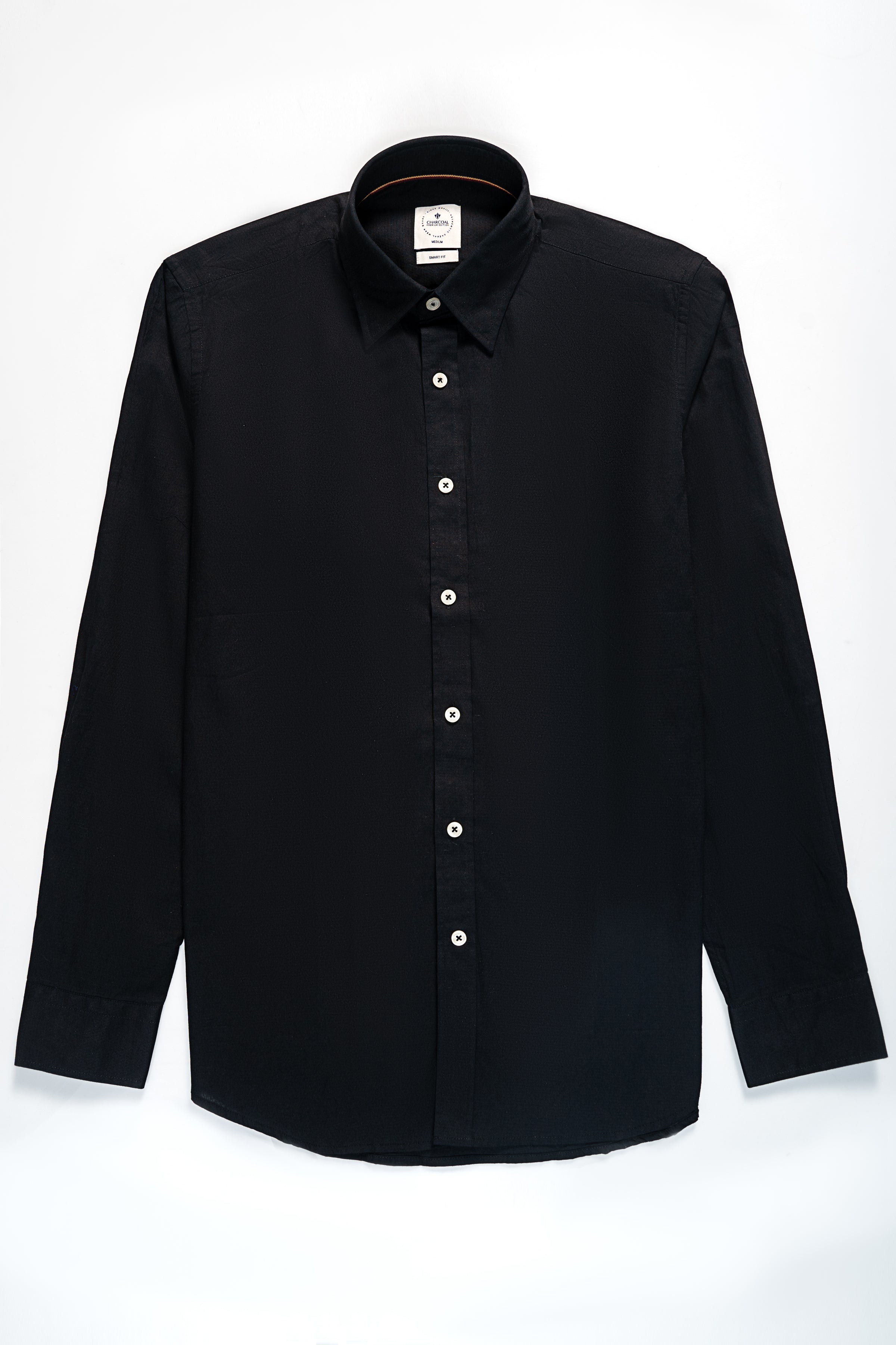 SMART SHIRT BLACK - Charcoal Clothing