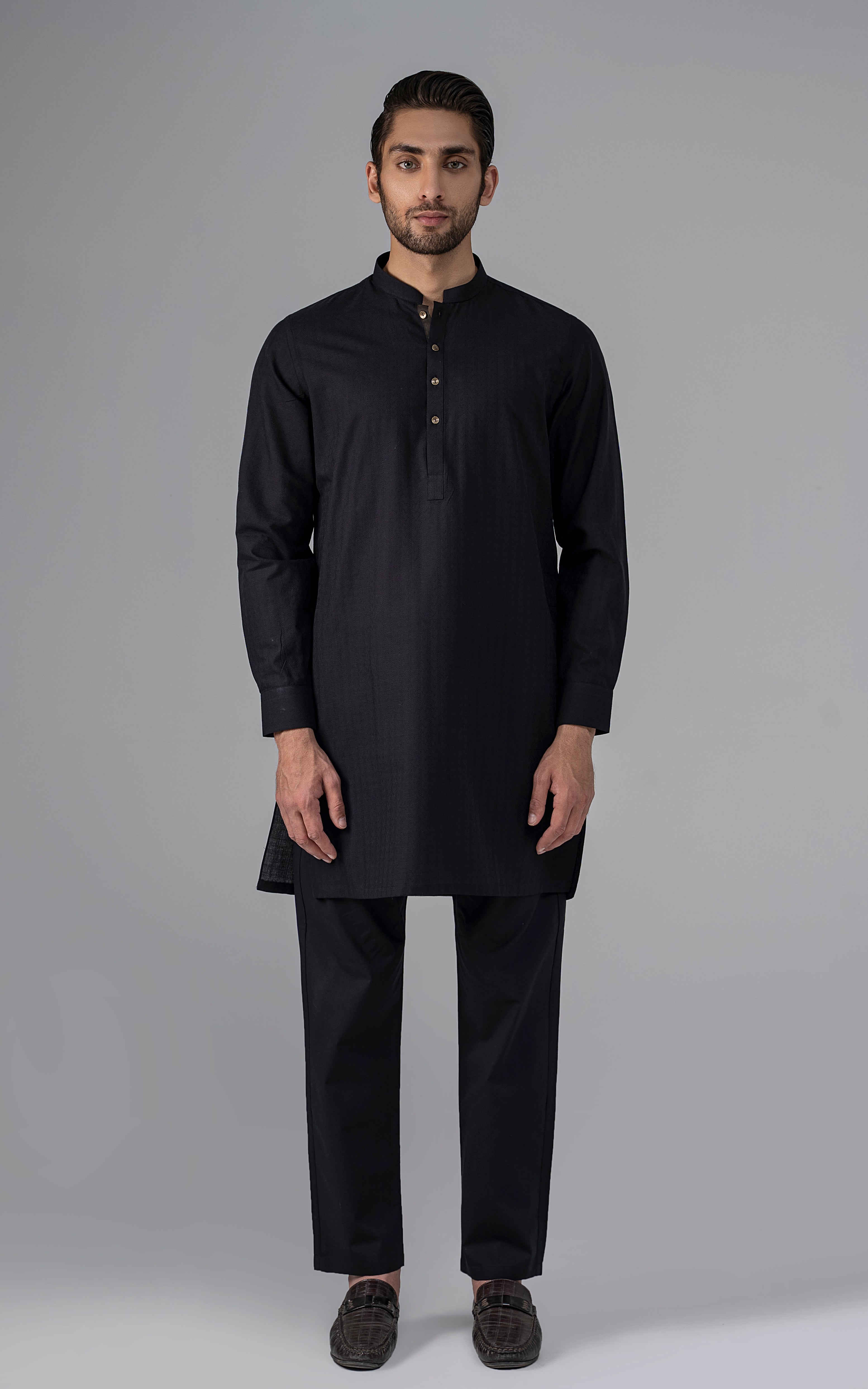 JACQUARD YARN DYED -PREMIUM COLLECTION BLACK