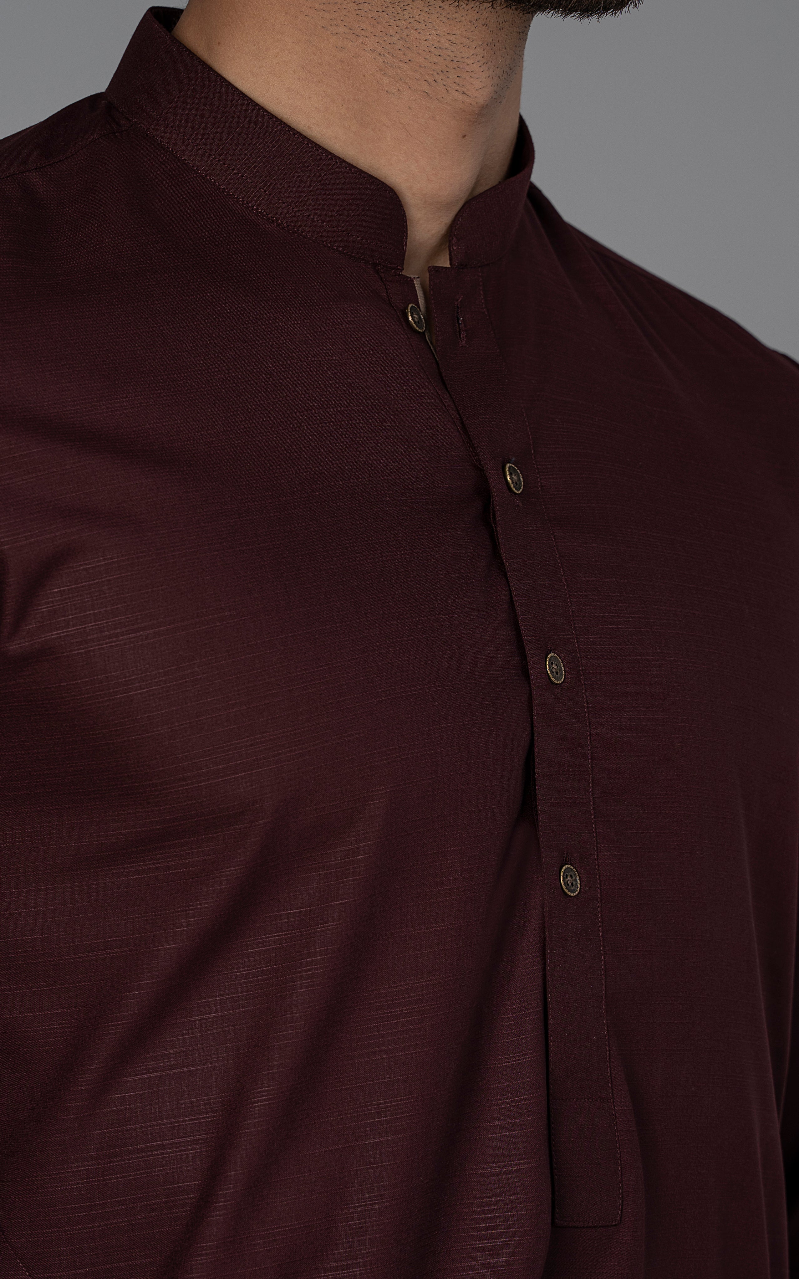 BLENDED SLUB WASH & WEAR - CLASSIC COLLECTION DARK MAROON