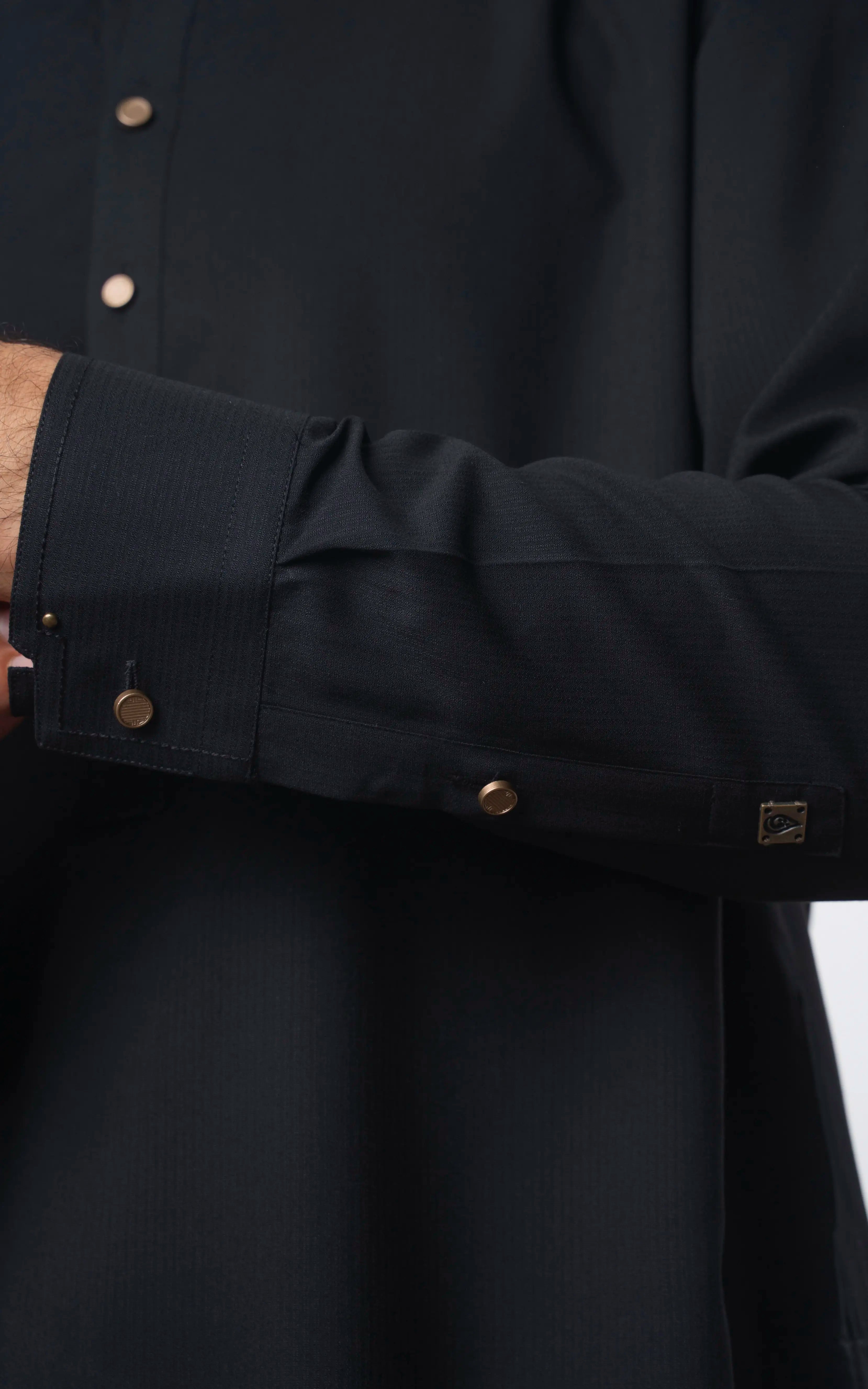 TEXTURED BLENDED KAMEEZ SHALWAR | SIGNATURE COLLECTION BLACK