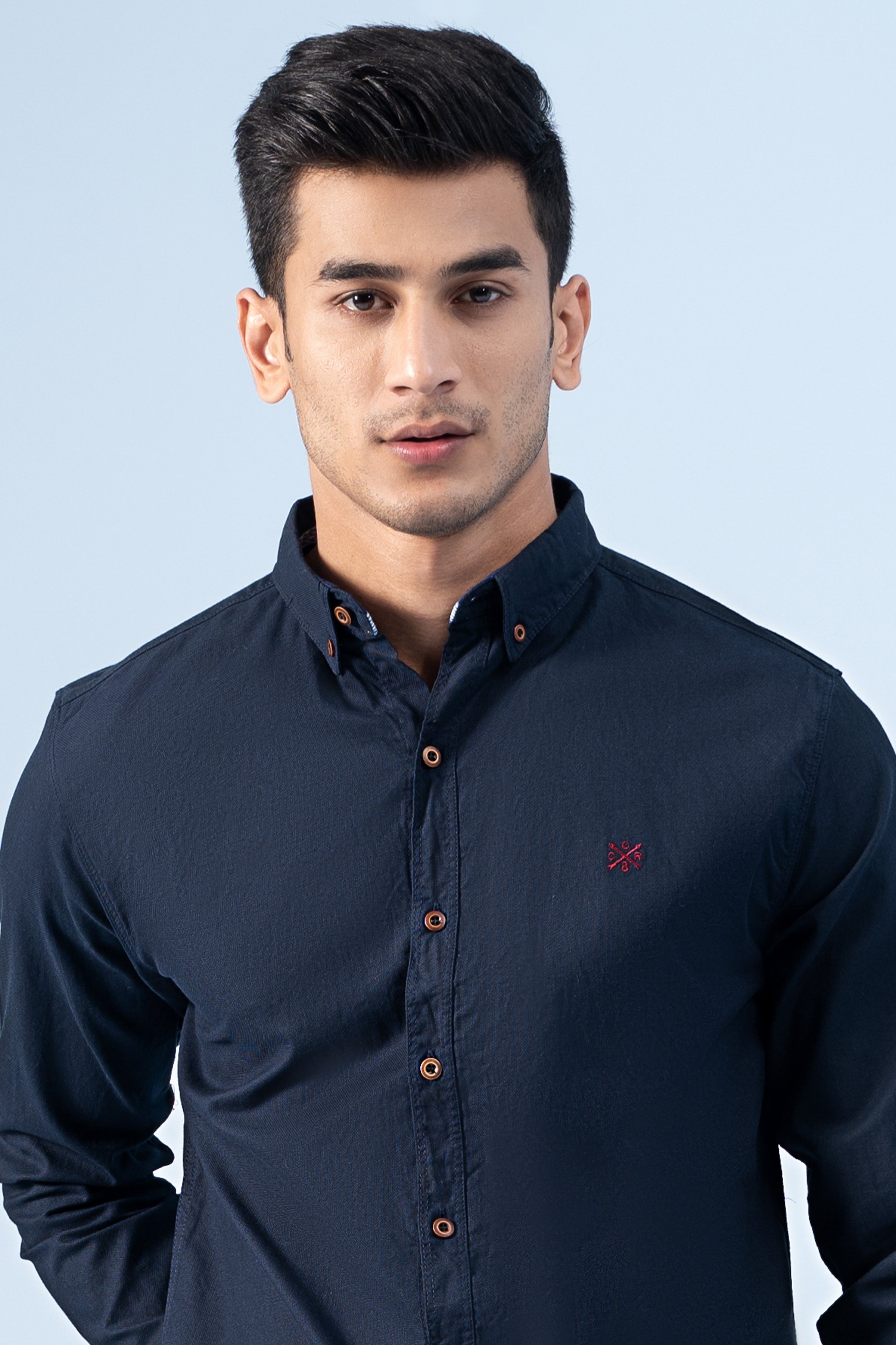 CASUAL SHIRT NAVY - Charcoal Clothing