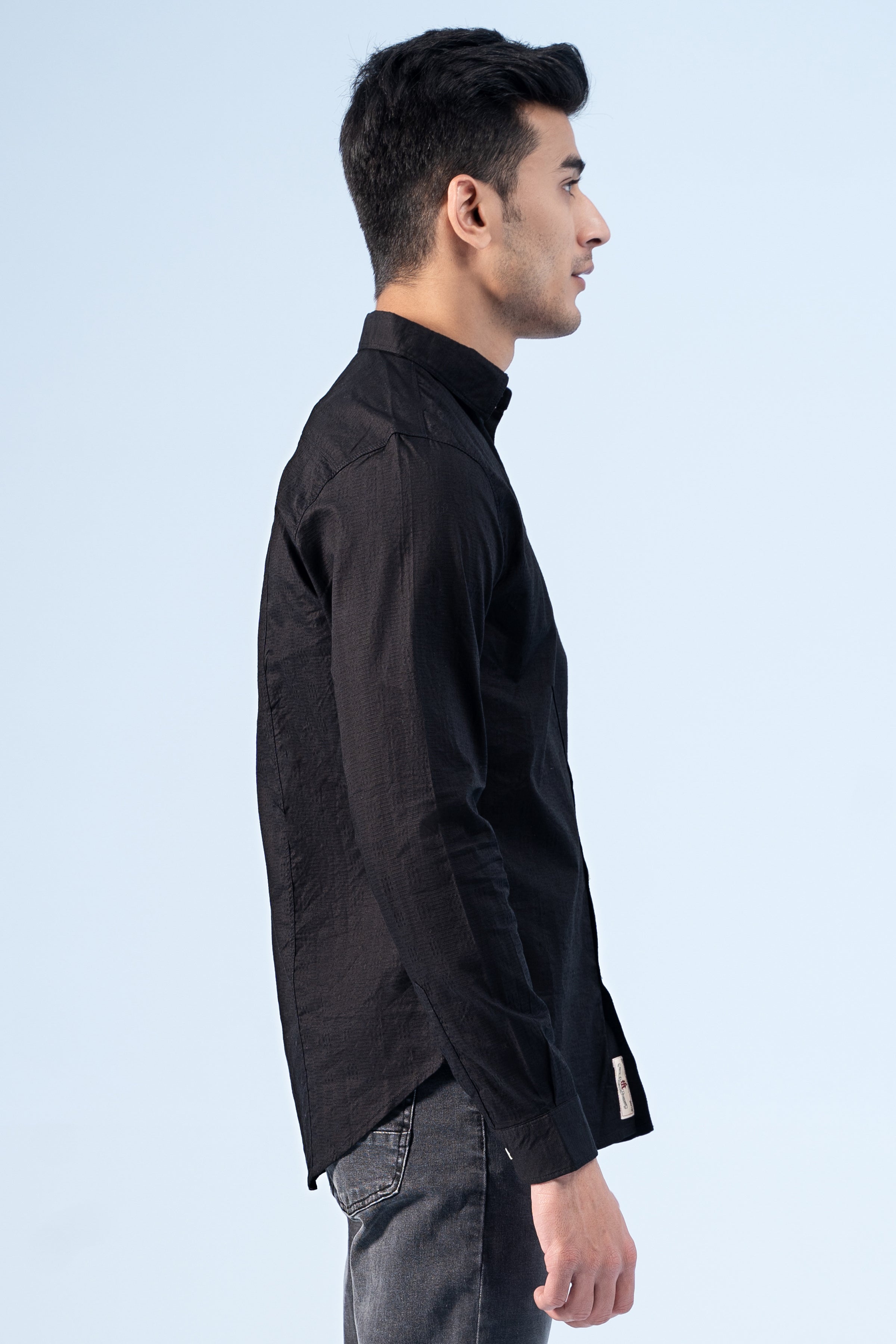 CASUAL SHIRT BLACK - Charcoal Clothing