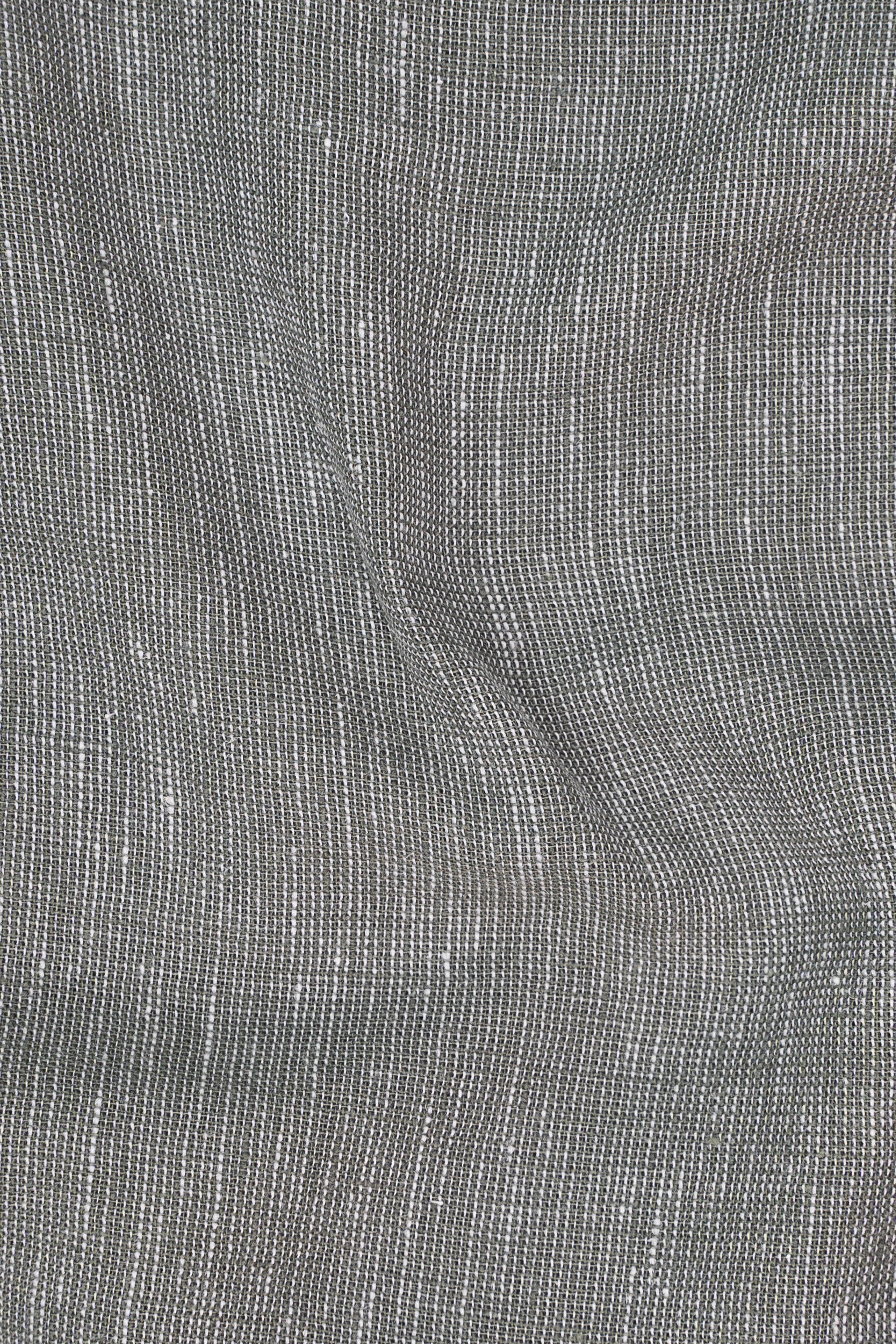 Textured linen fabric with visible woven grain