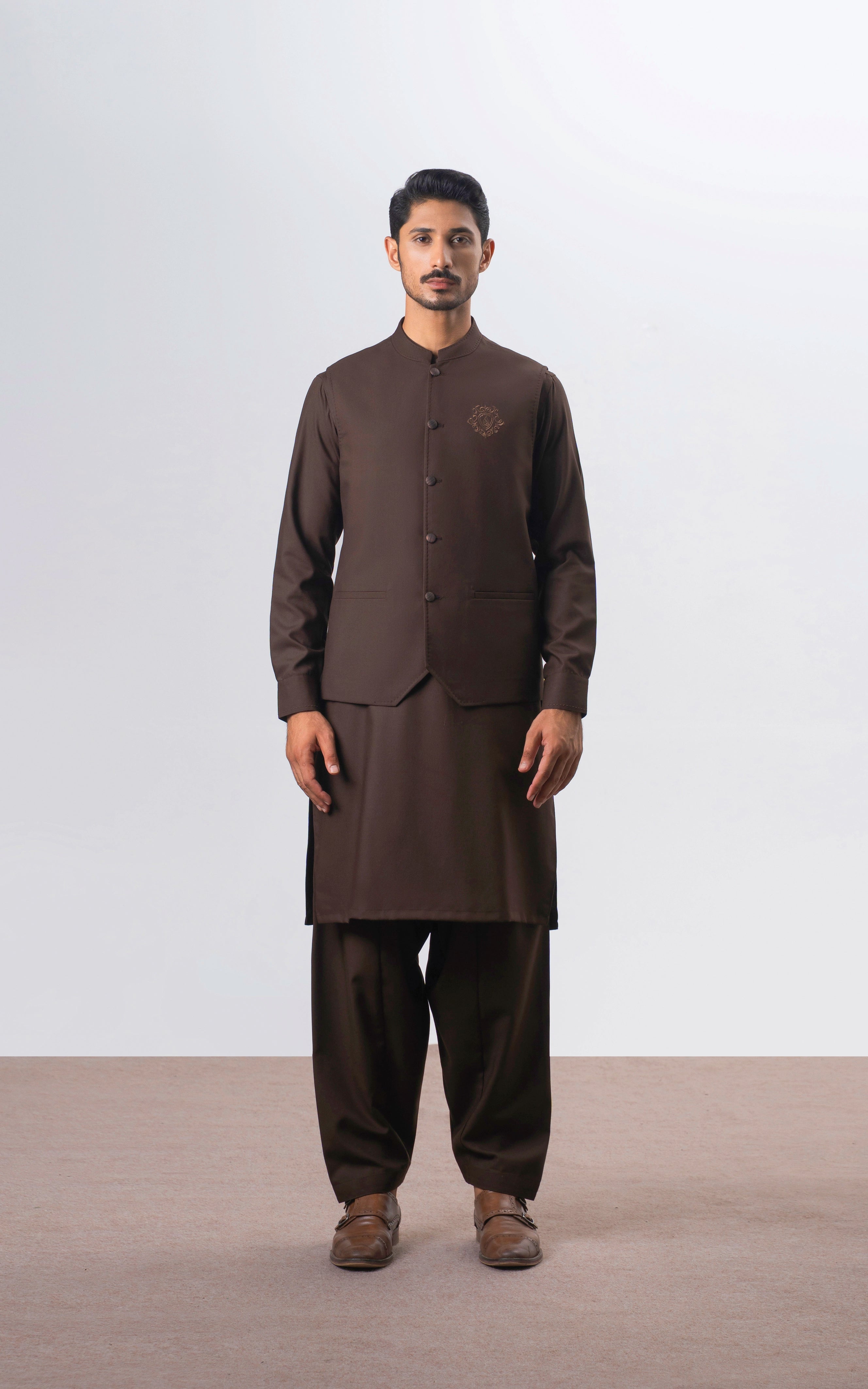 PREMIUM BLENDED WAISTCOAT | EXECUTIVE COLLECTION DARK BROWN