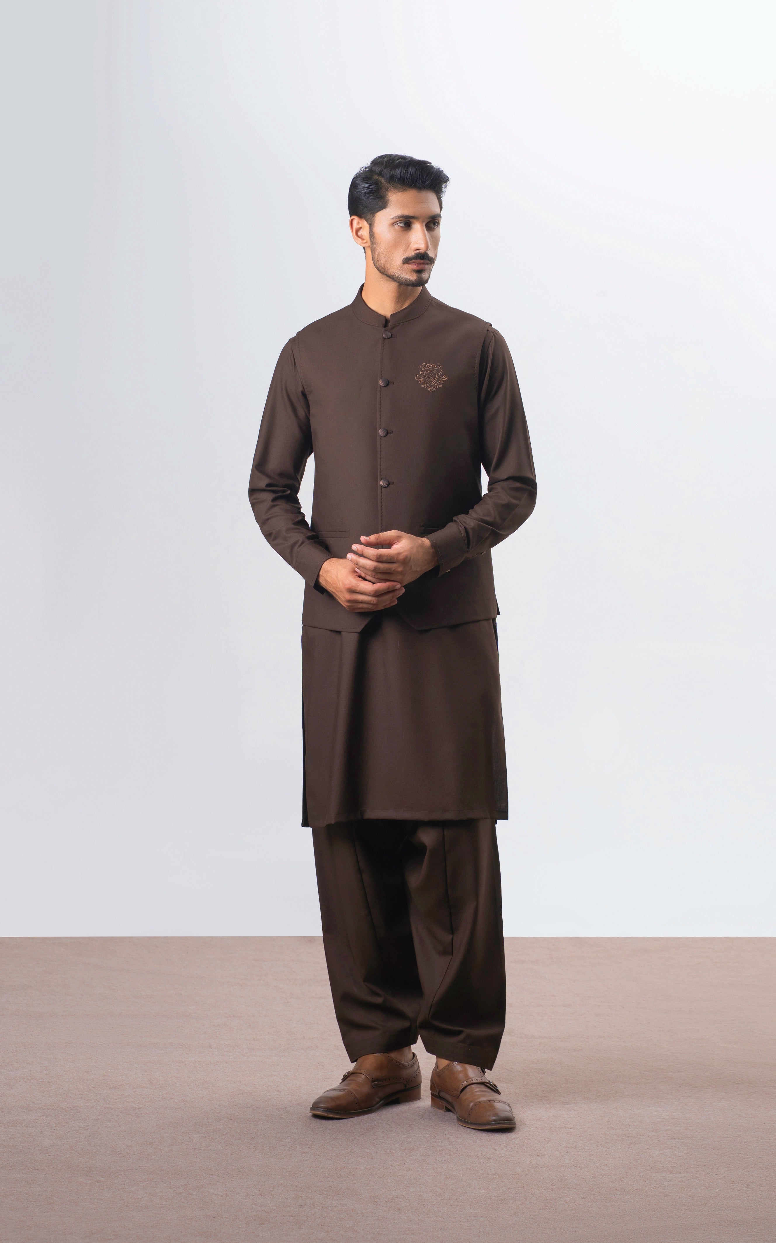 PREMIUM BLENDED WAISTCOAT | EXECUTIVE COLLECTION DARK BROWN