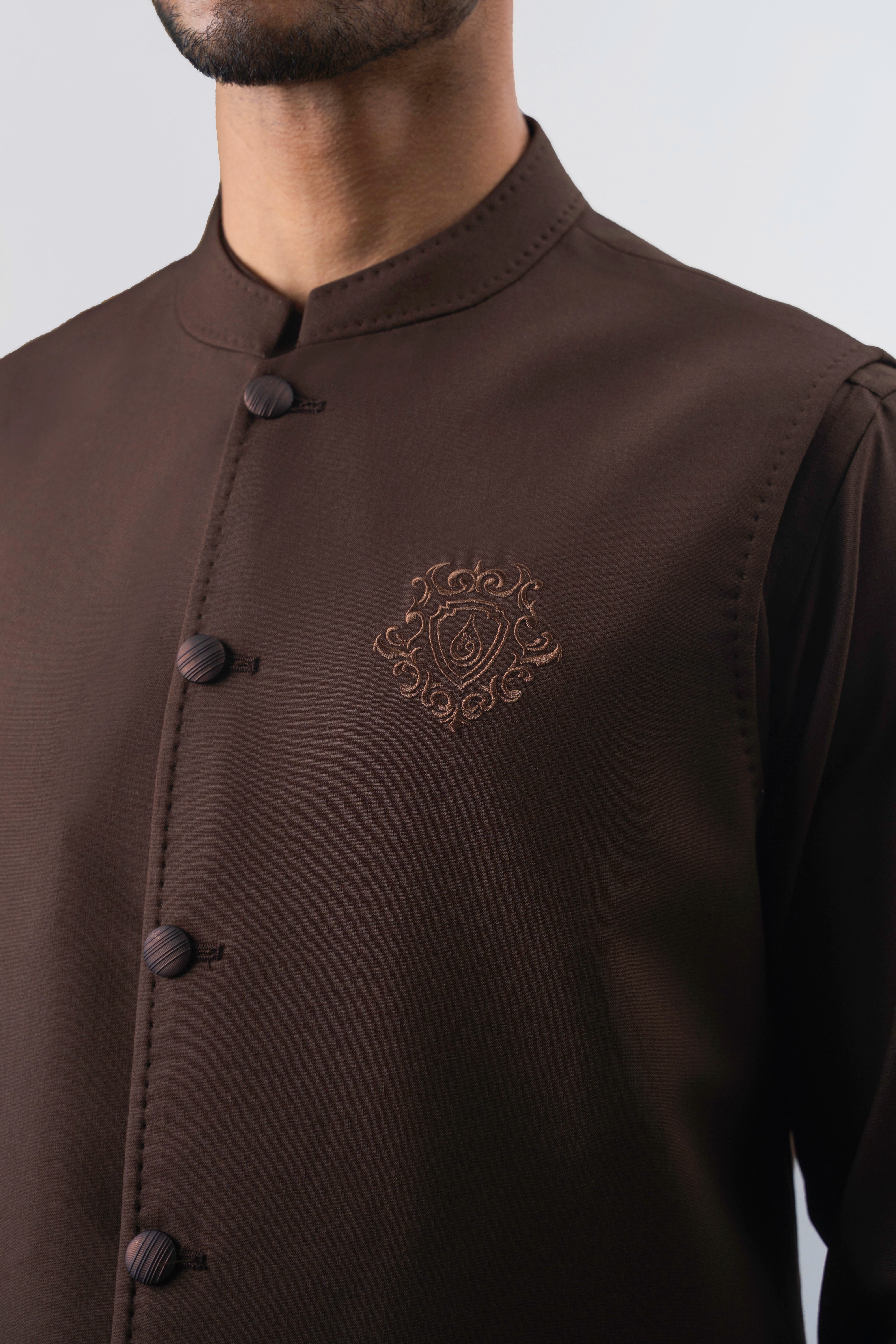 PREMIUM BLENDED WAISTCOAT | EXECUTIVE COLLECTION DARK BROWN