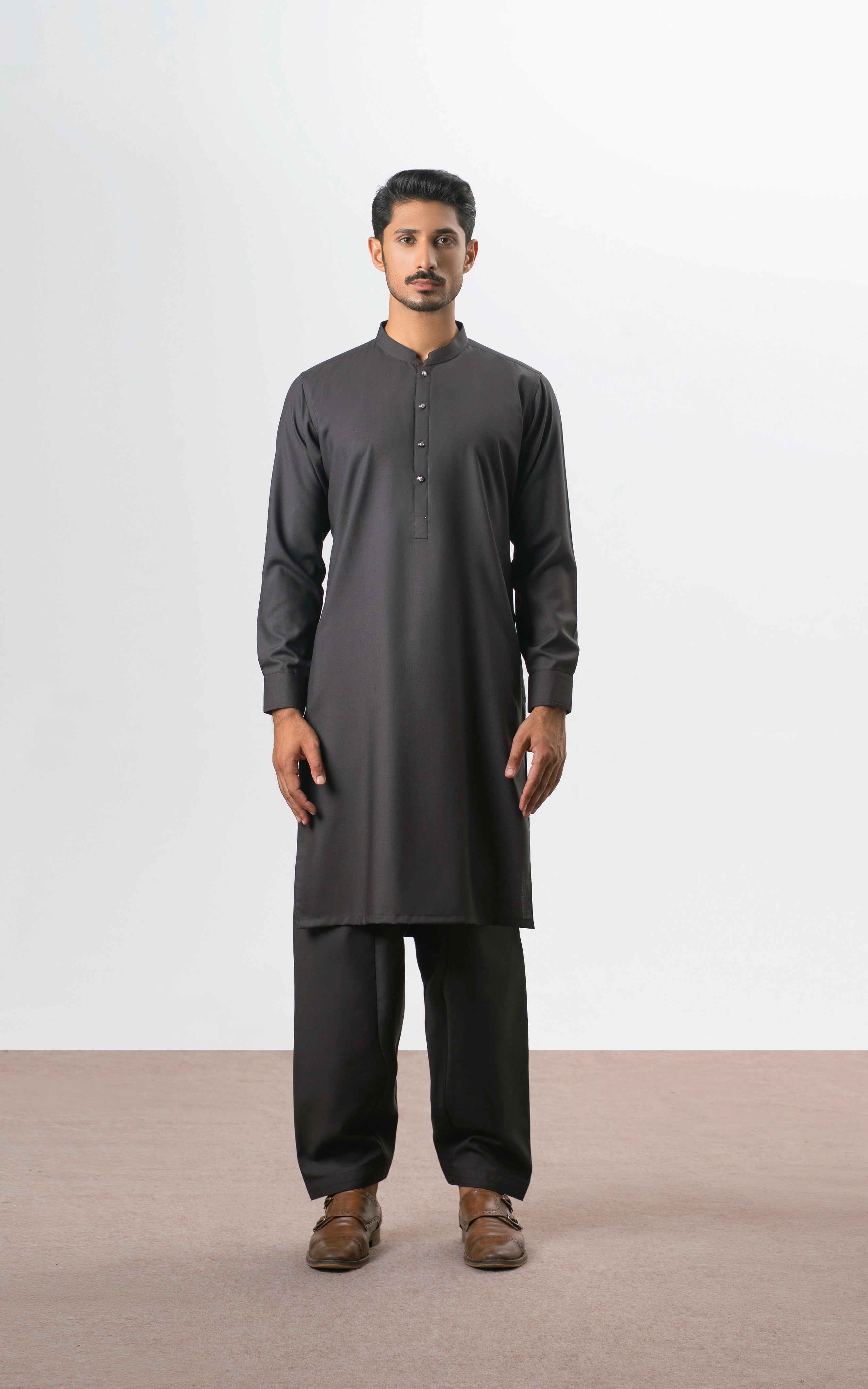 BLENDED KAMEEZ SHALWAR | EXECUTIVE COLLECTION DARK GREY