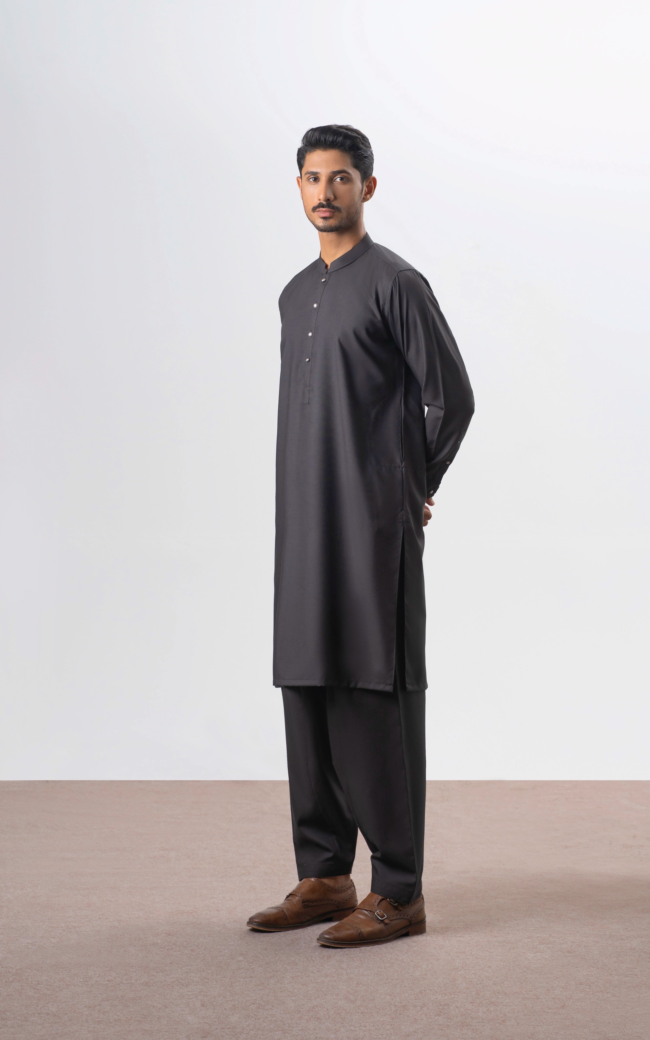 BLENDED KAMEEZ SHALWAR | EXECUTIVE COLLECTION DARK GREY