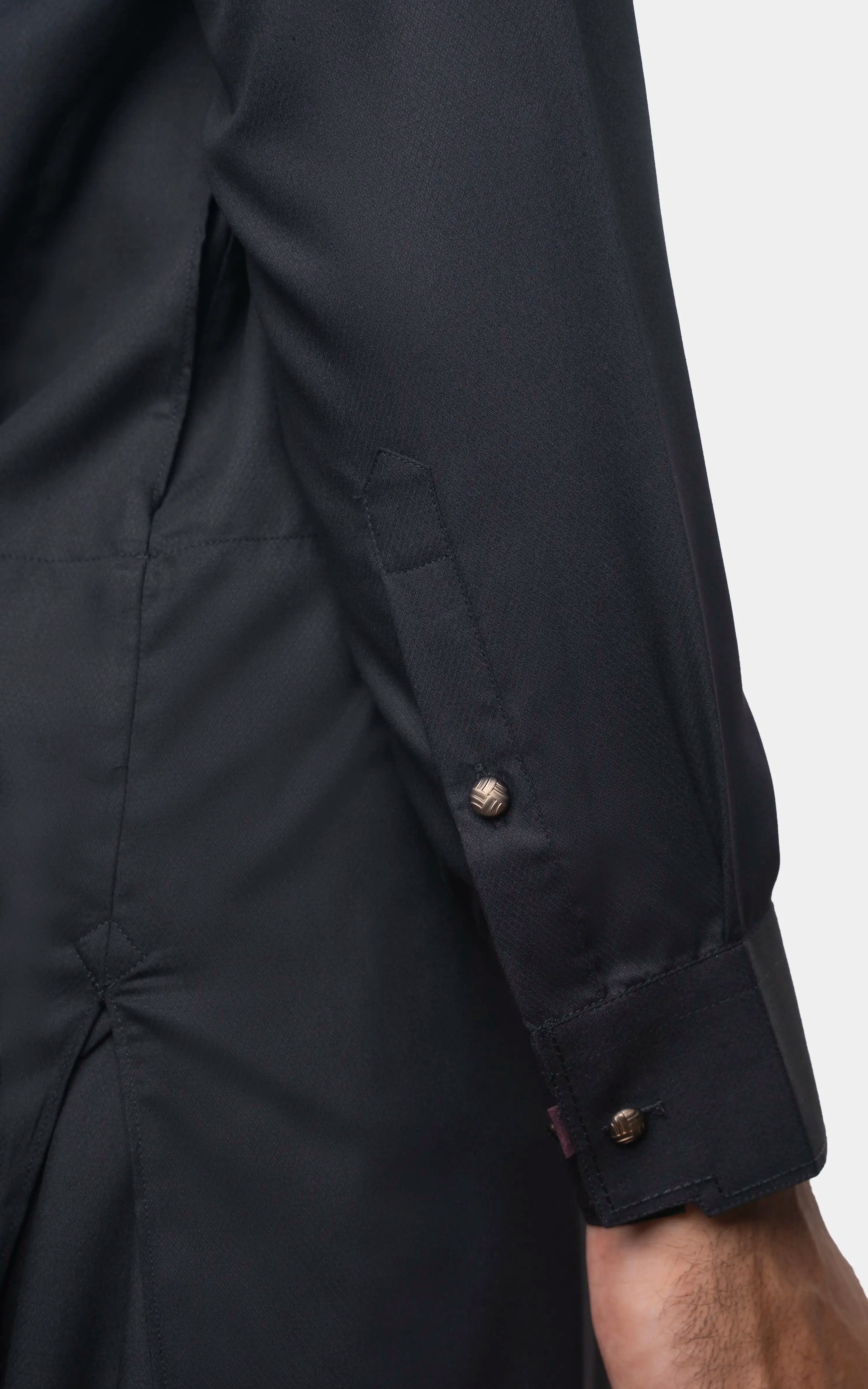 TEXTURED BLENDED KAMEEZ SHALWAR | SIGNATURE COLLECTION BLACK