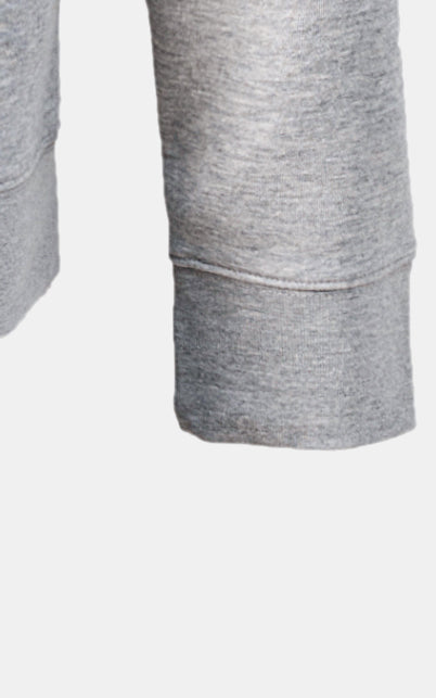 ZIPPER HOODIE HEATHER GREY