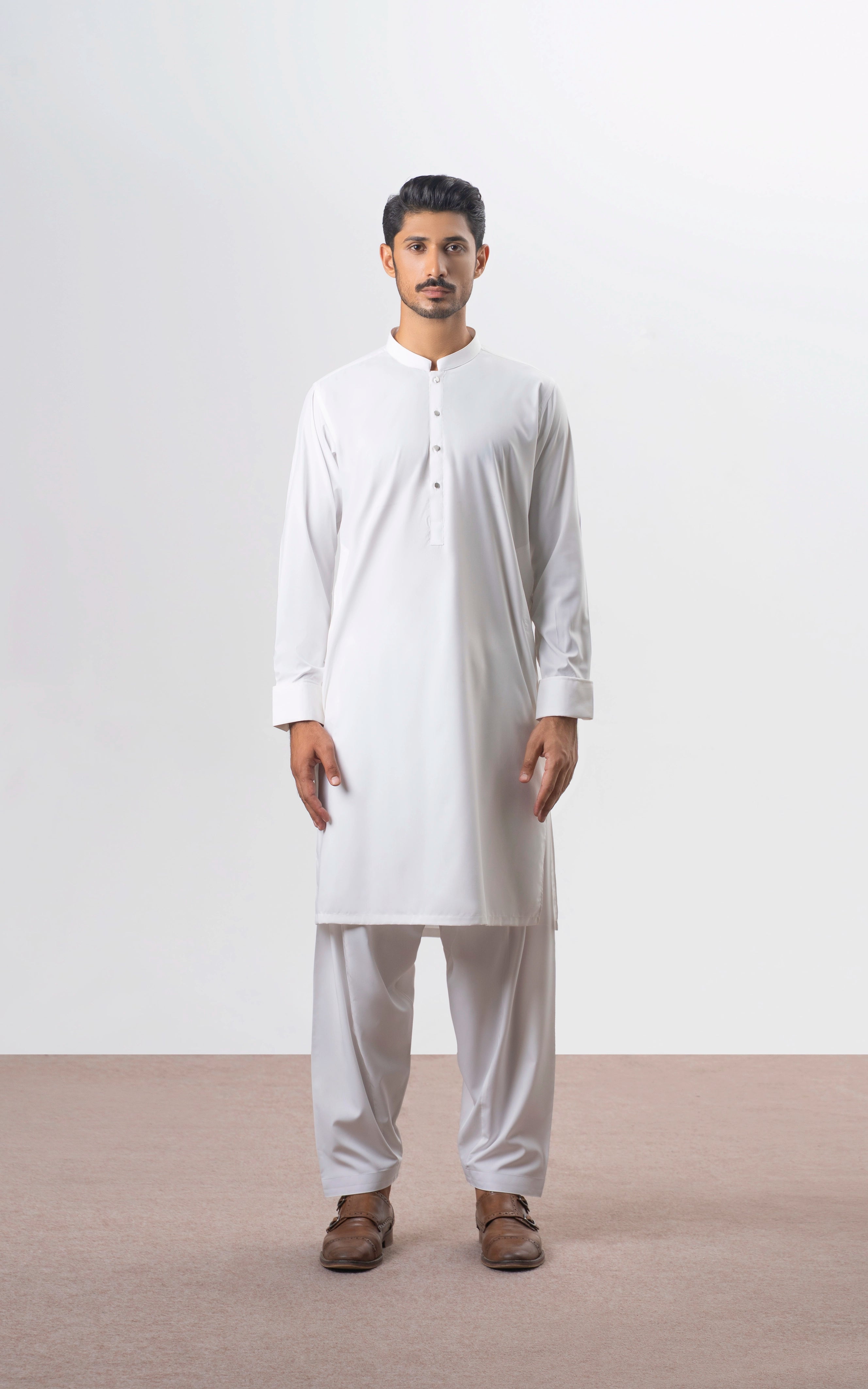 BLENDED KAMEEZ SHALWAR | PREMIUM COLLECTION WHITE