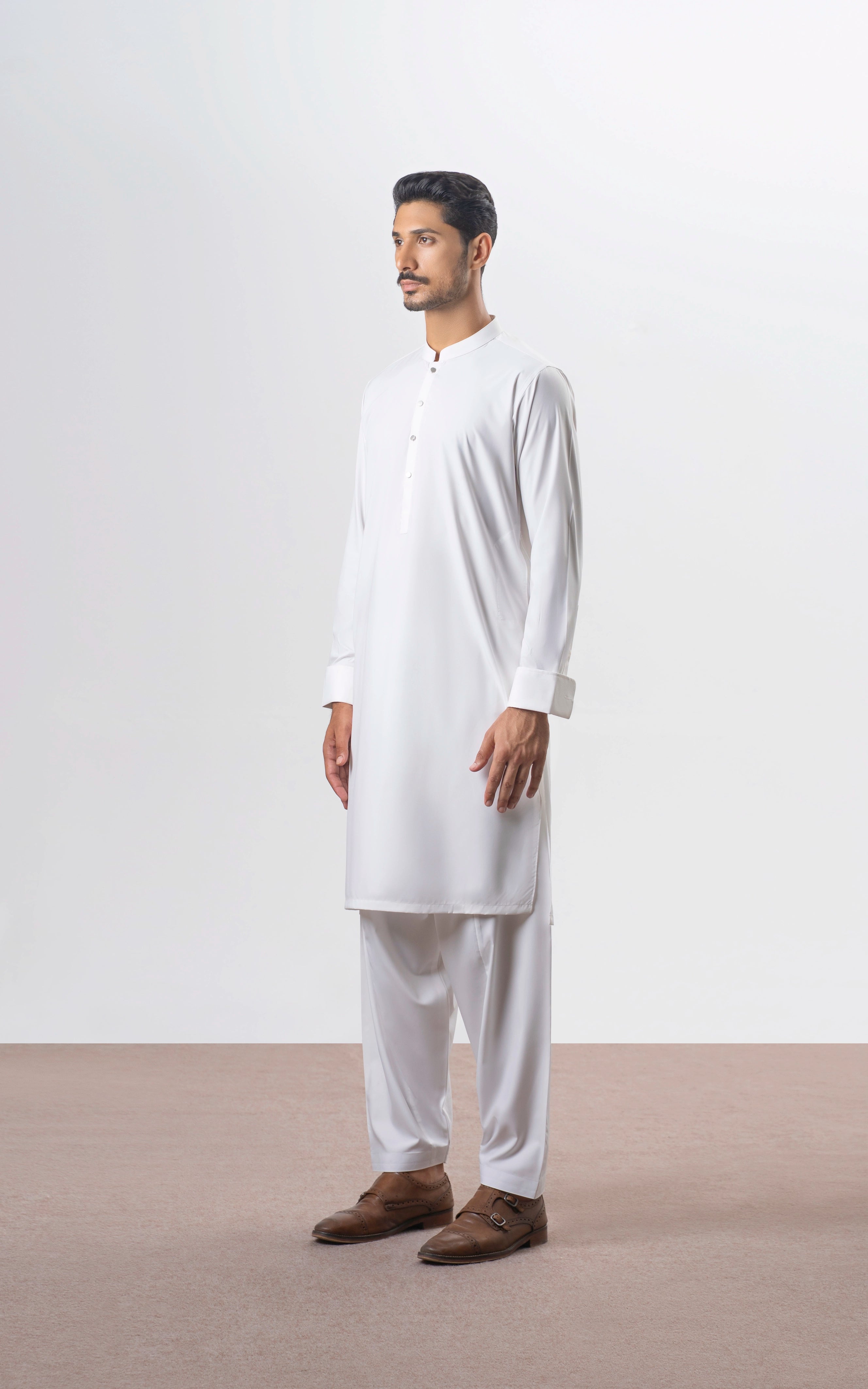 BLENDED KAMEEZ SHALWAR | PREMIUM COLLECTION WHITE