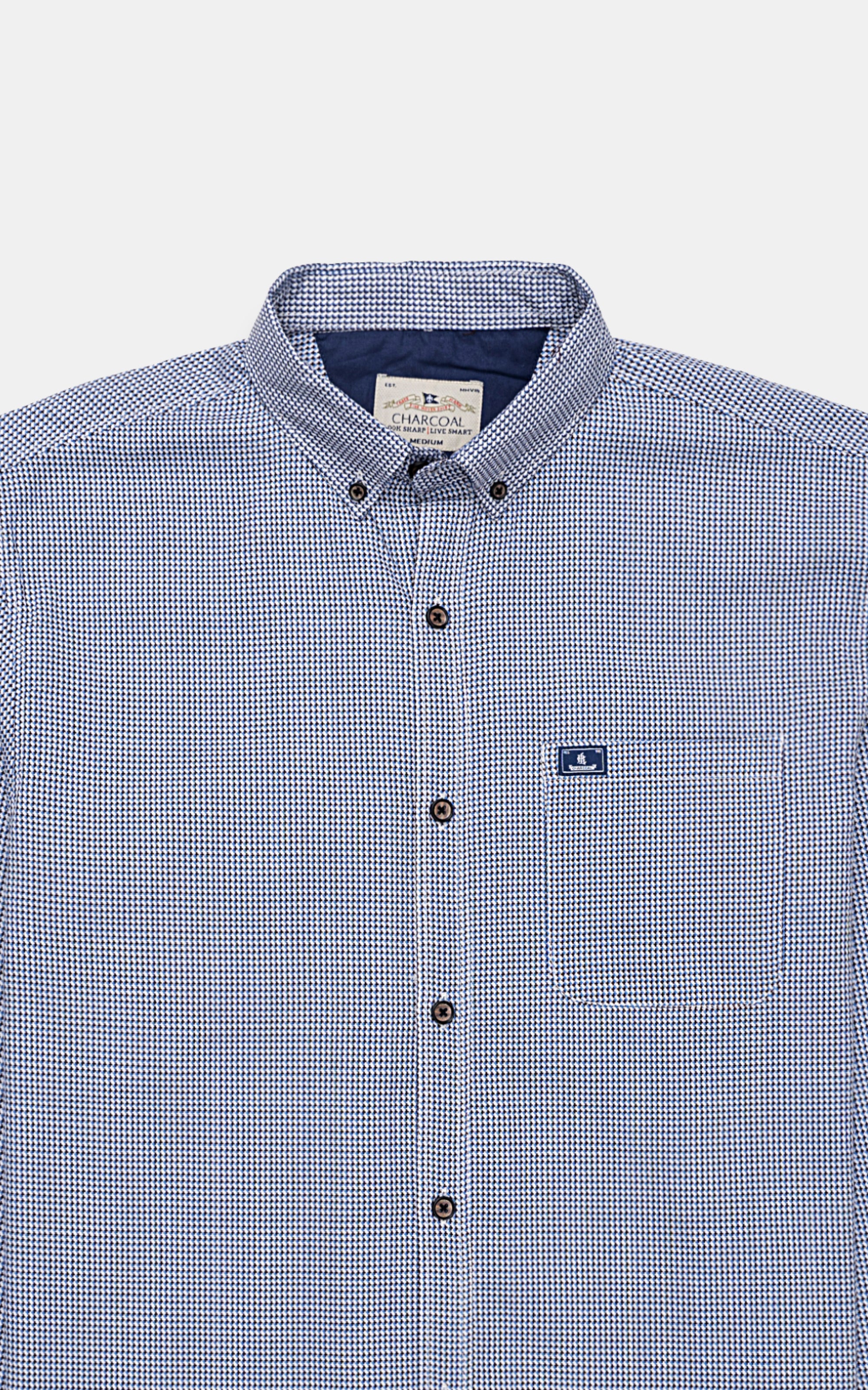 CASUAL SHIRT WHITE BLUE