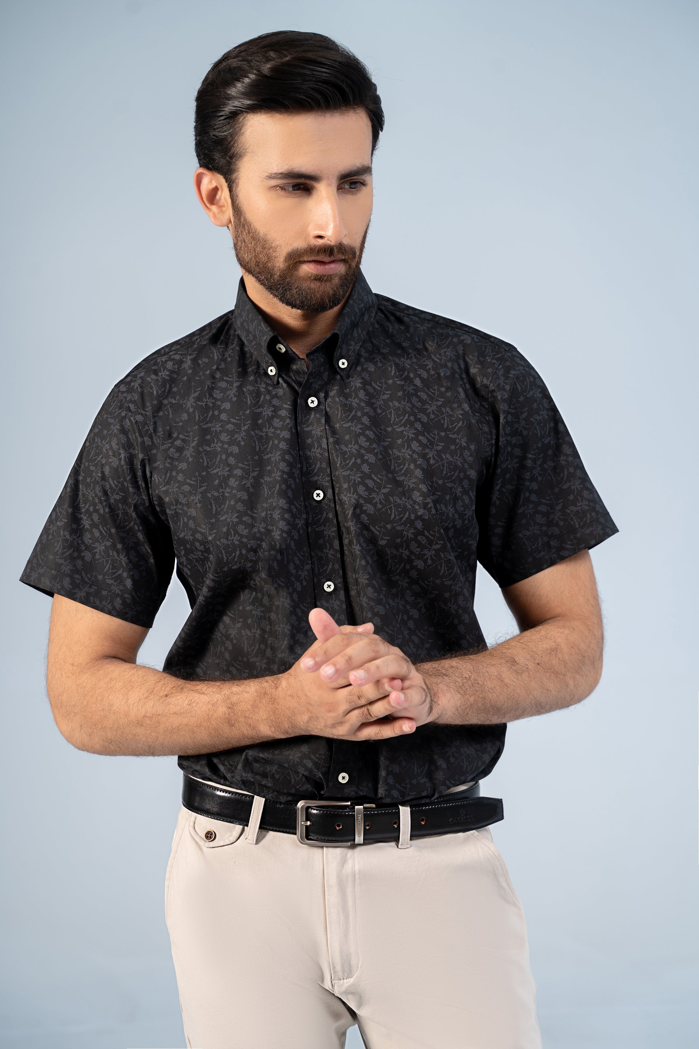 SMART SHIRT BLACK - Charcoal Clothing