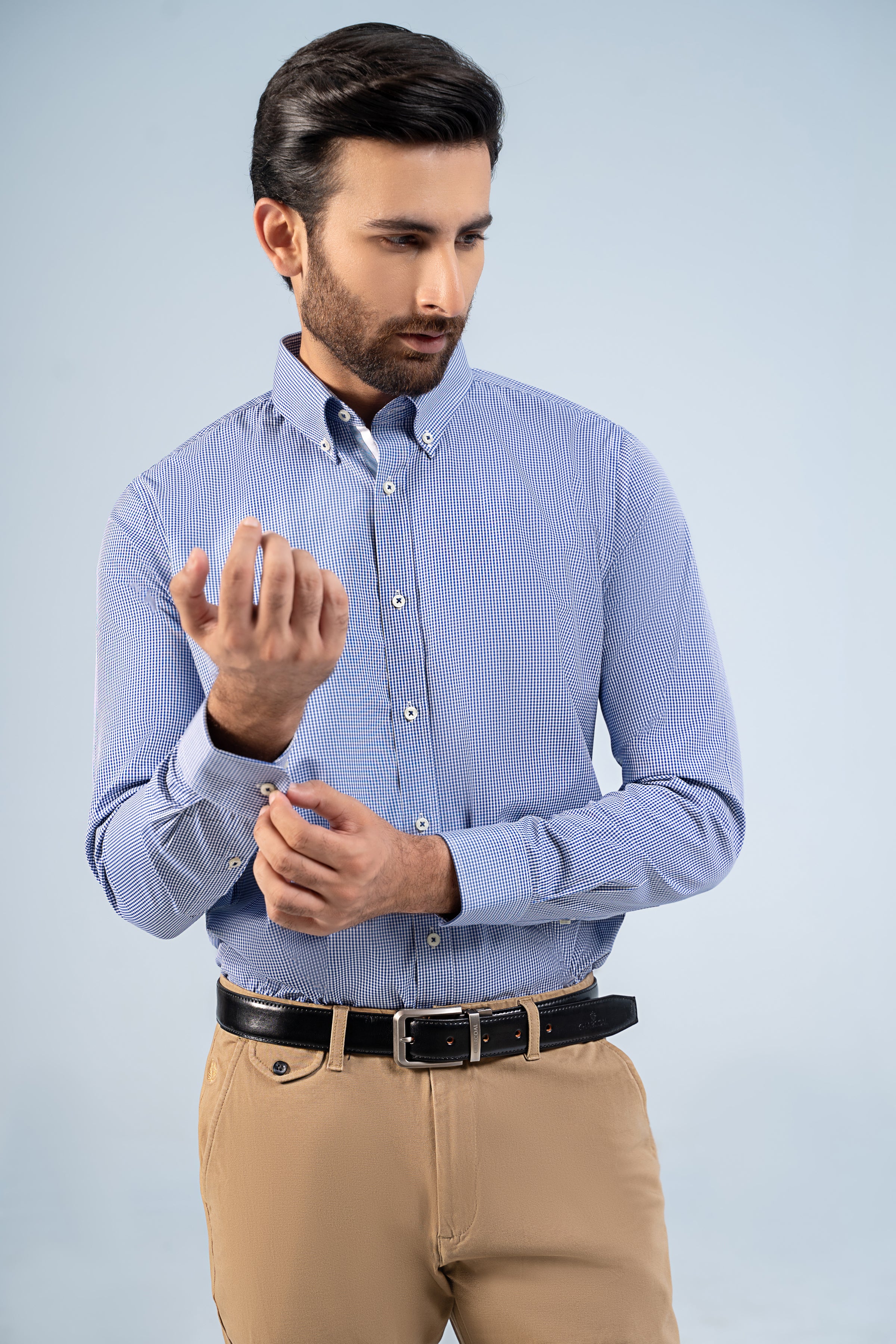 SEMI FORMAL SHIRTS BLUE - Charcoal Clothing