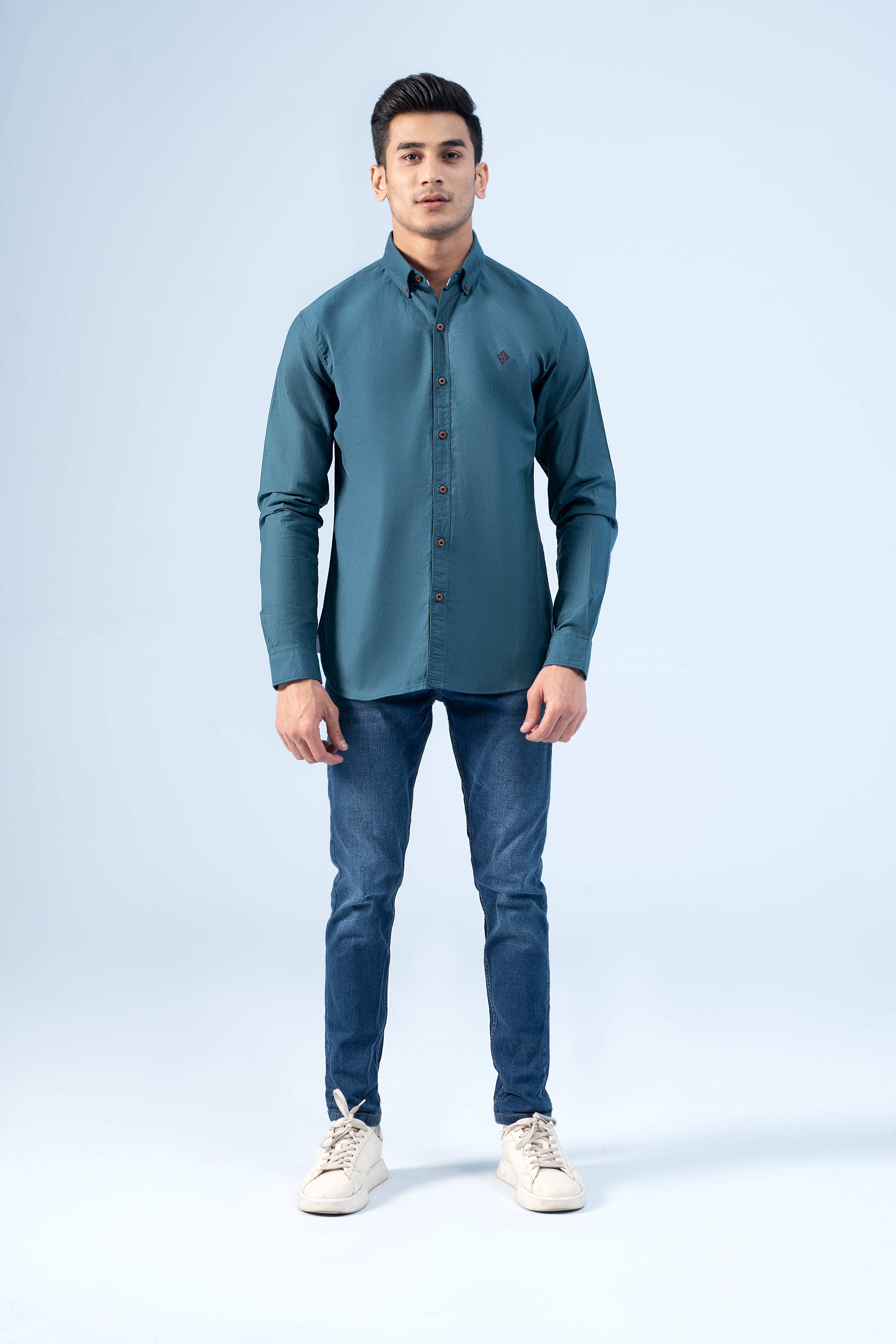 CASUAL SHIRT TEAL - Charcoal Clothing