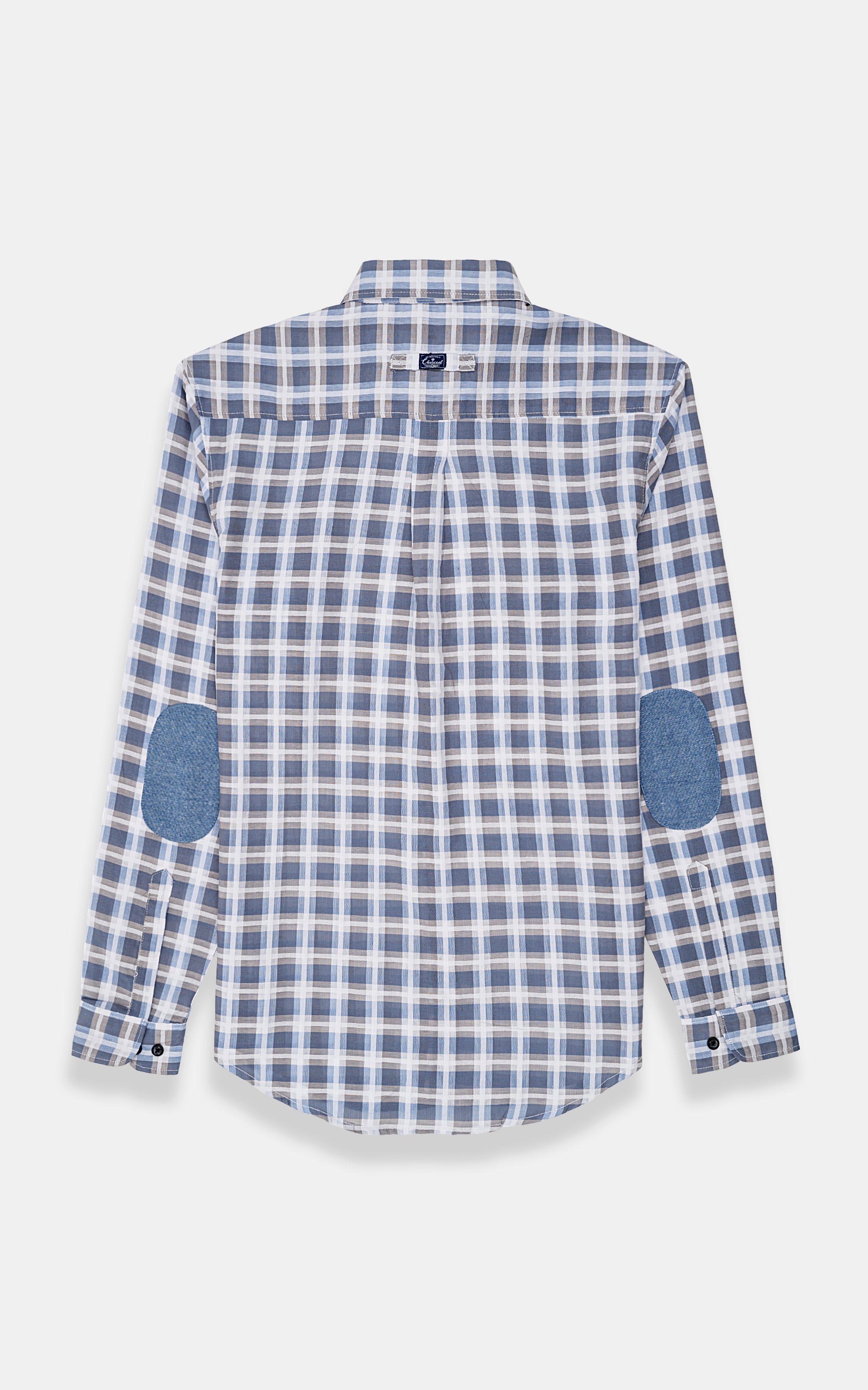 CASUAL SHIRT WHITE BLUE