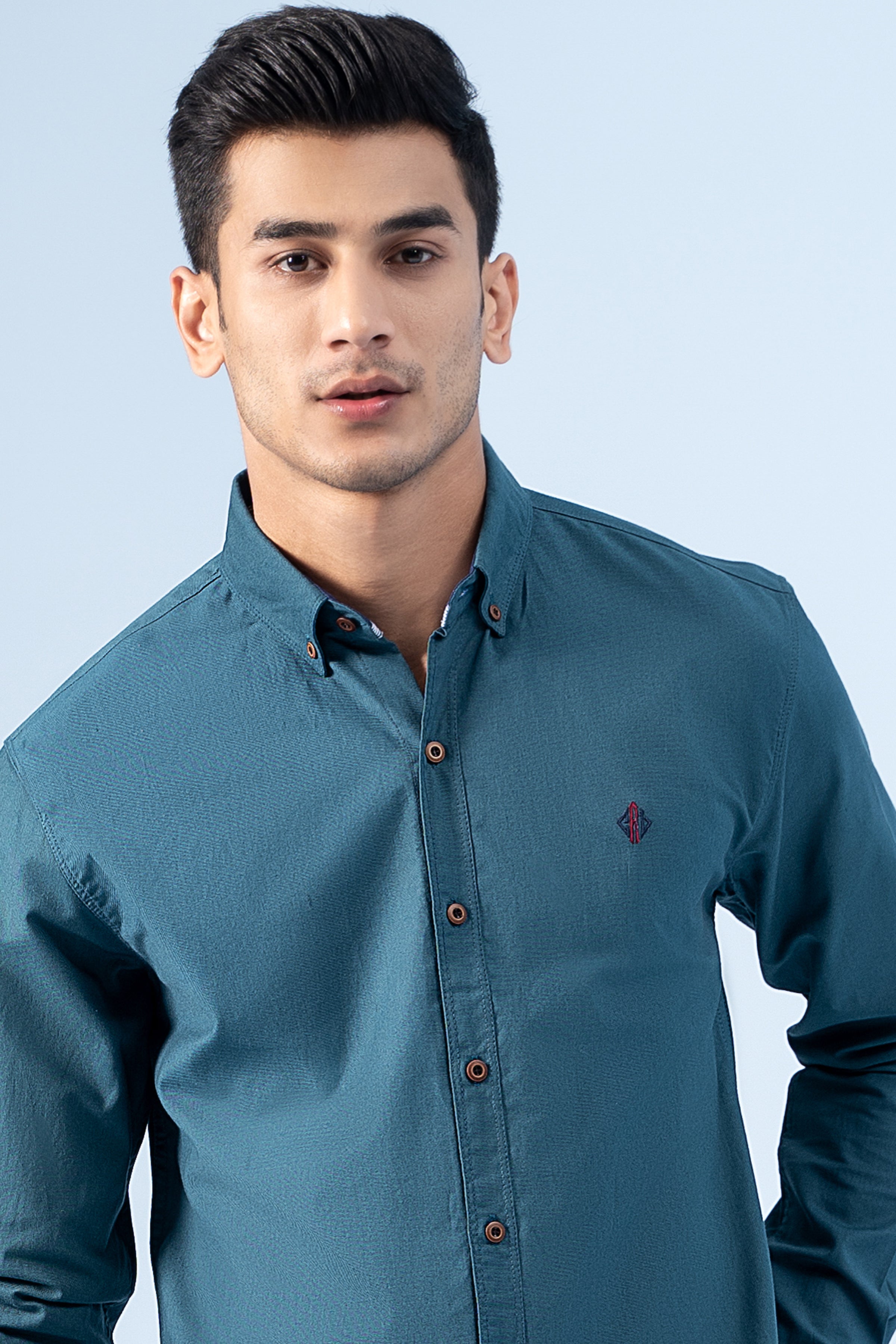 CASUAL SHIRT TEAL - Charcoal Clothing