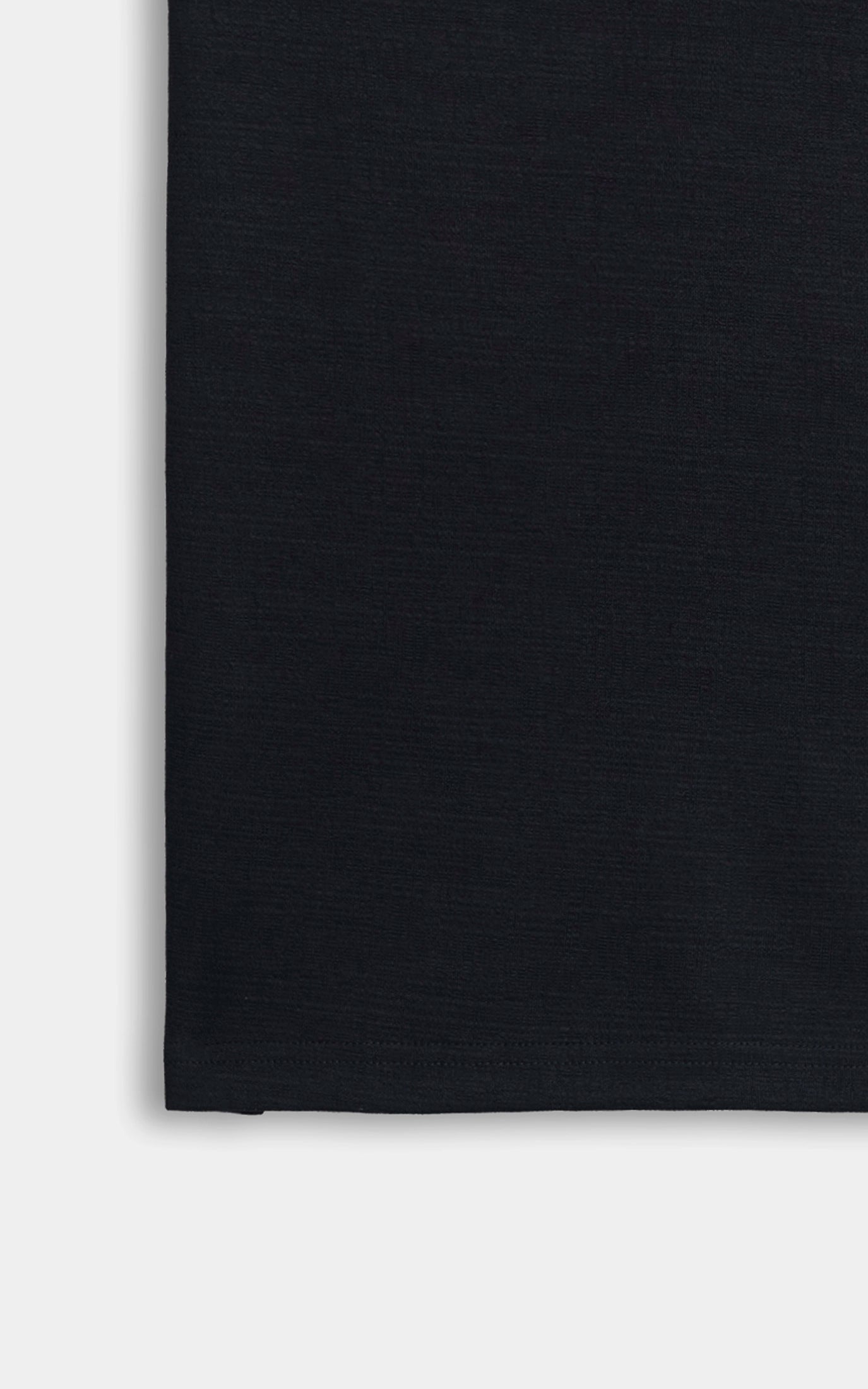 JACQUARD TEXTURED TIPPED POLO SHIRT BLACK